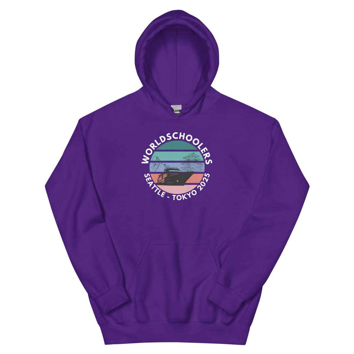 Unisex Hoodie | White font | Seattle-Tokyo