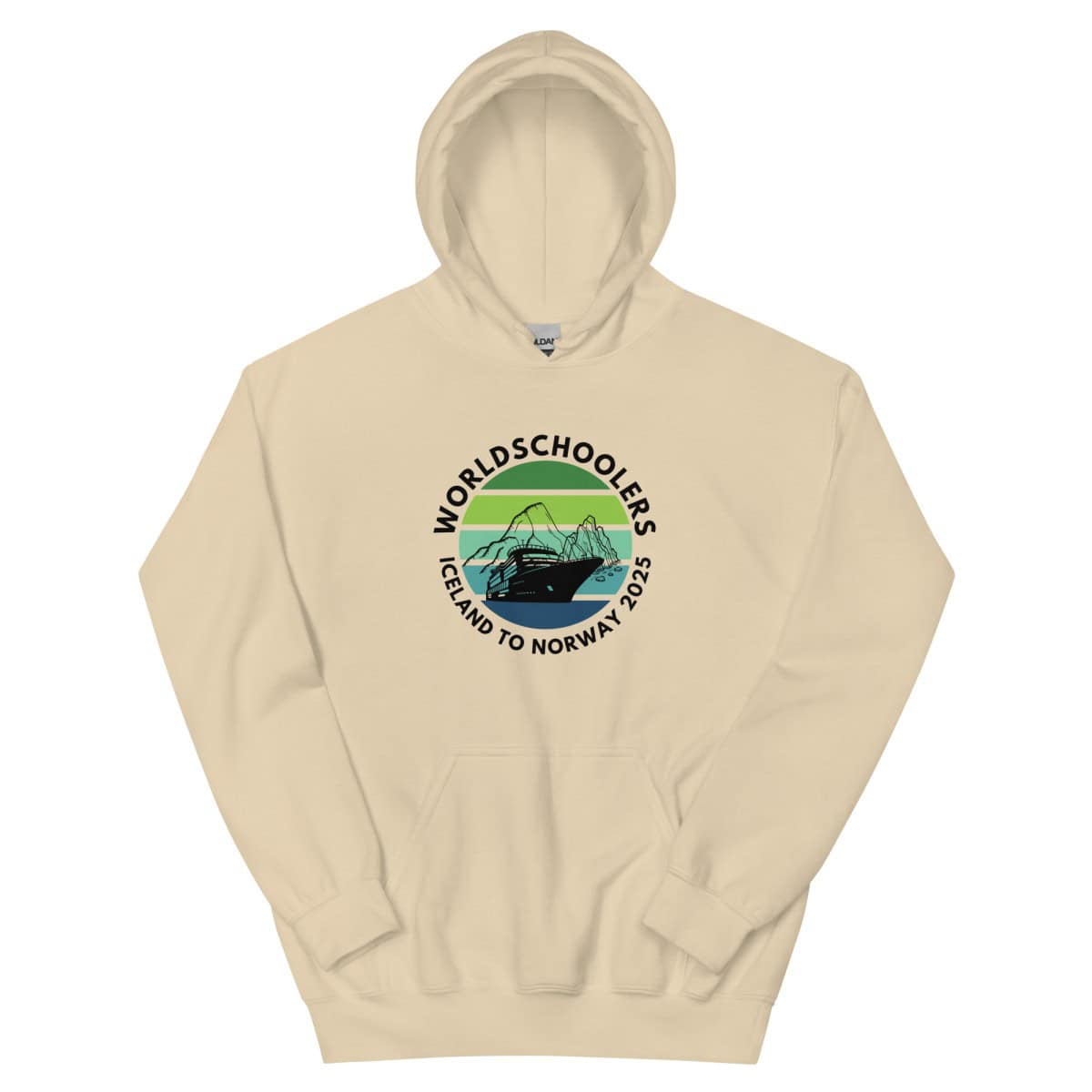 Unisex Hoodie | Black Font |  Iceland