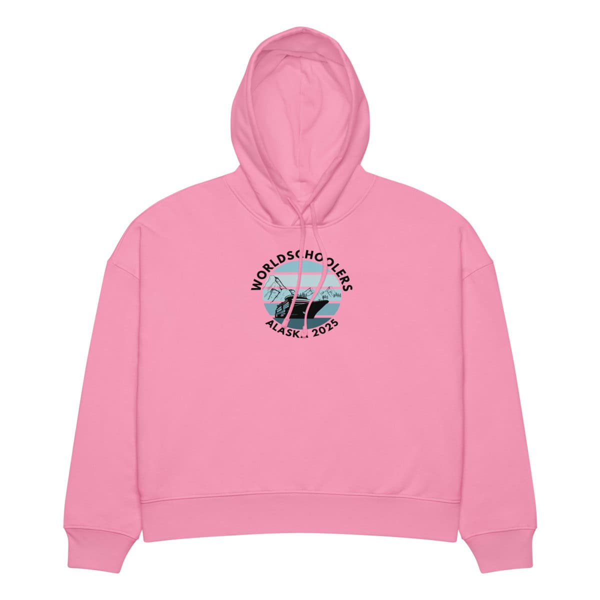 Women’s organic mid-weight hoodie | Black Font | Alaska