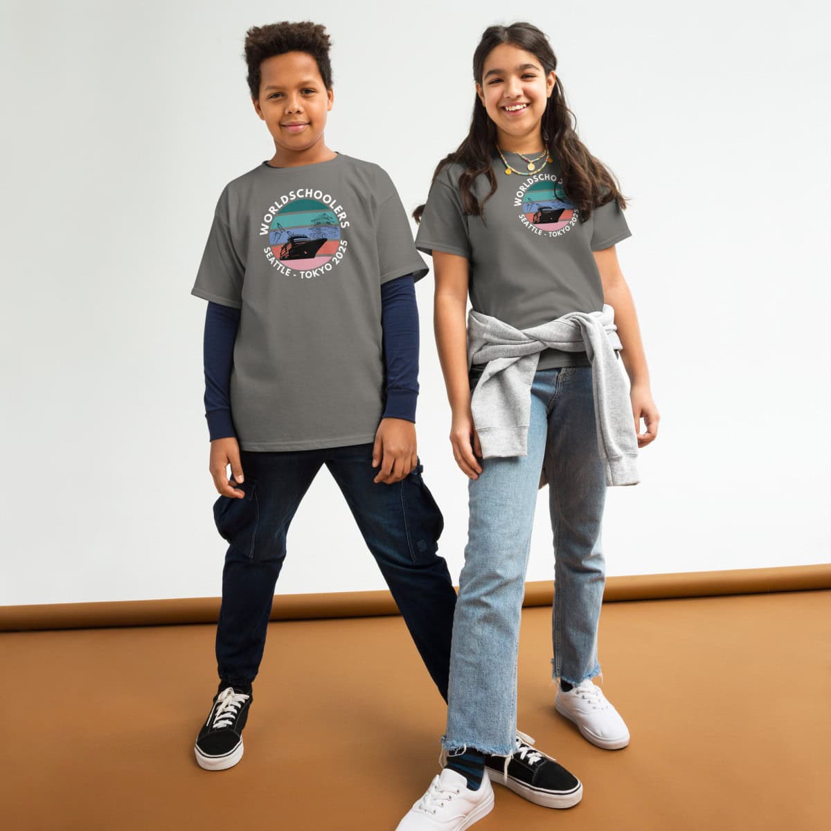 Youth classic tee | White font | Seattle-Tokyo