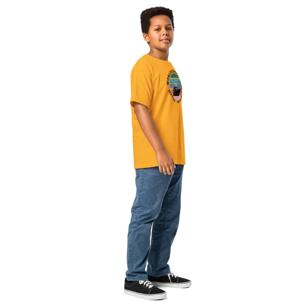 Youth classic tee | Black font | Seattle-Tokyo