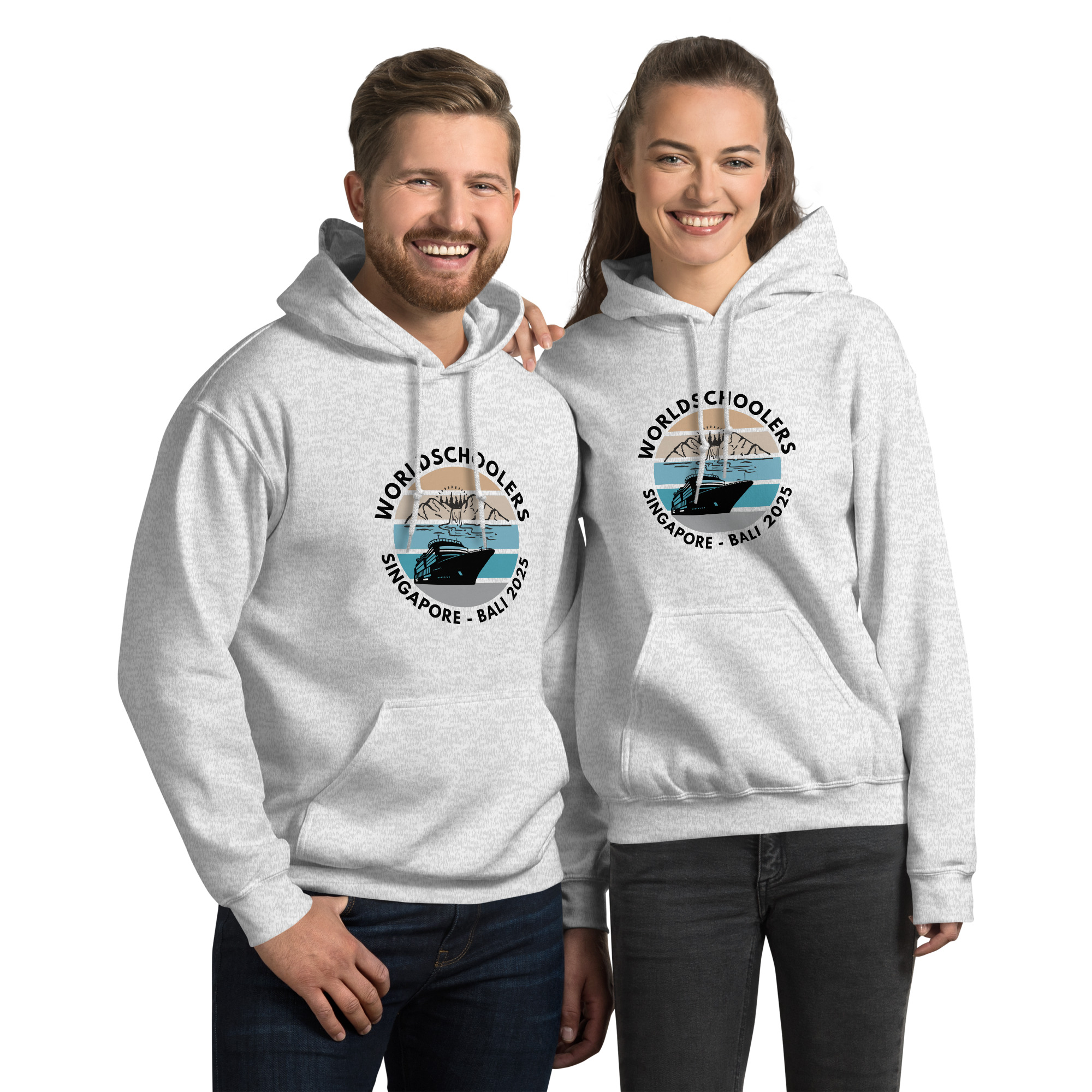 Unisex Hoodie | Black Font | Singapore - Bali 2025