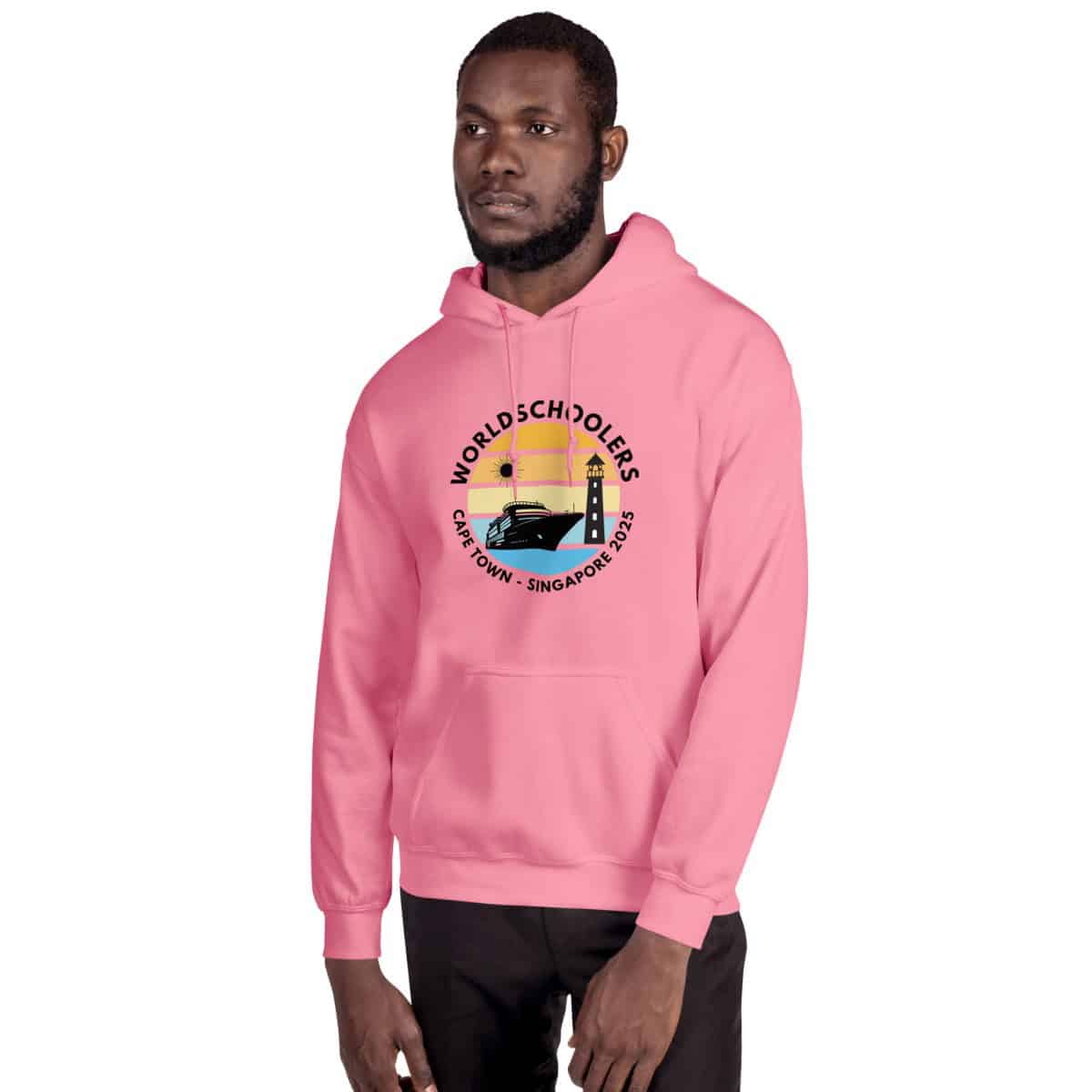 Unisex Hoodie | Black Font | Cape Town - Singapore 2025