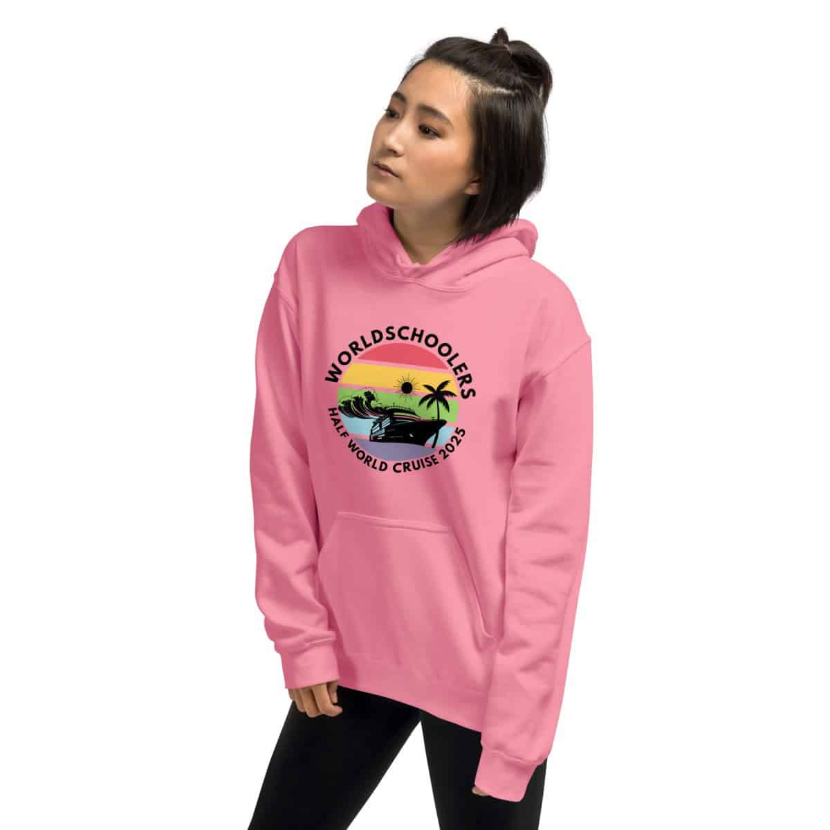 Unisex Hoodie | Black Font | Half World Cruise 2025
