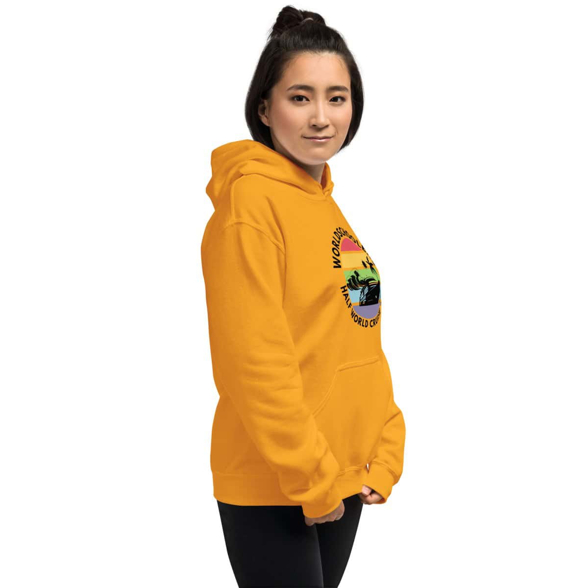 Unisex Hoodie | Black Font | Half World Cruise 2025
