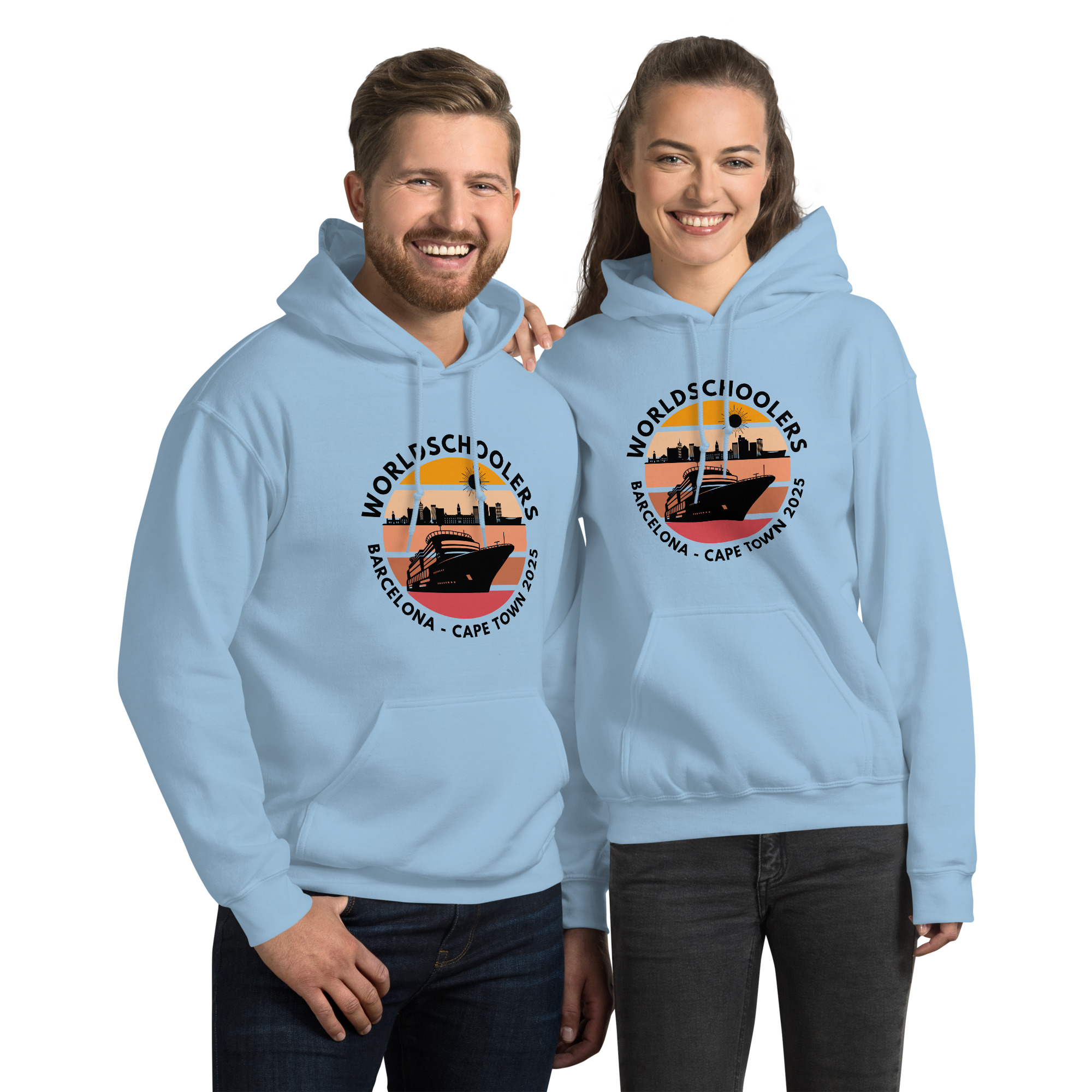 Unisex Hoodie | Black Font | Barcelona - Cape Town 2025