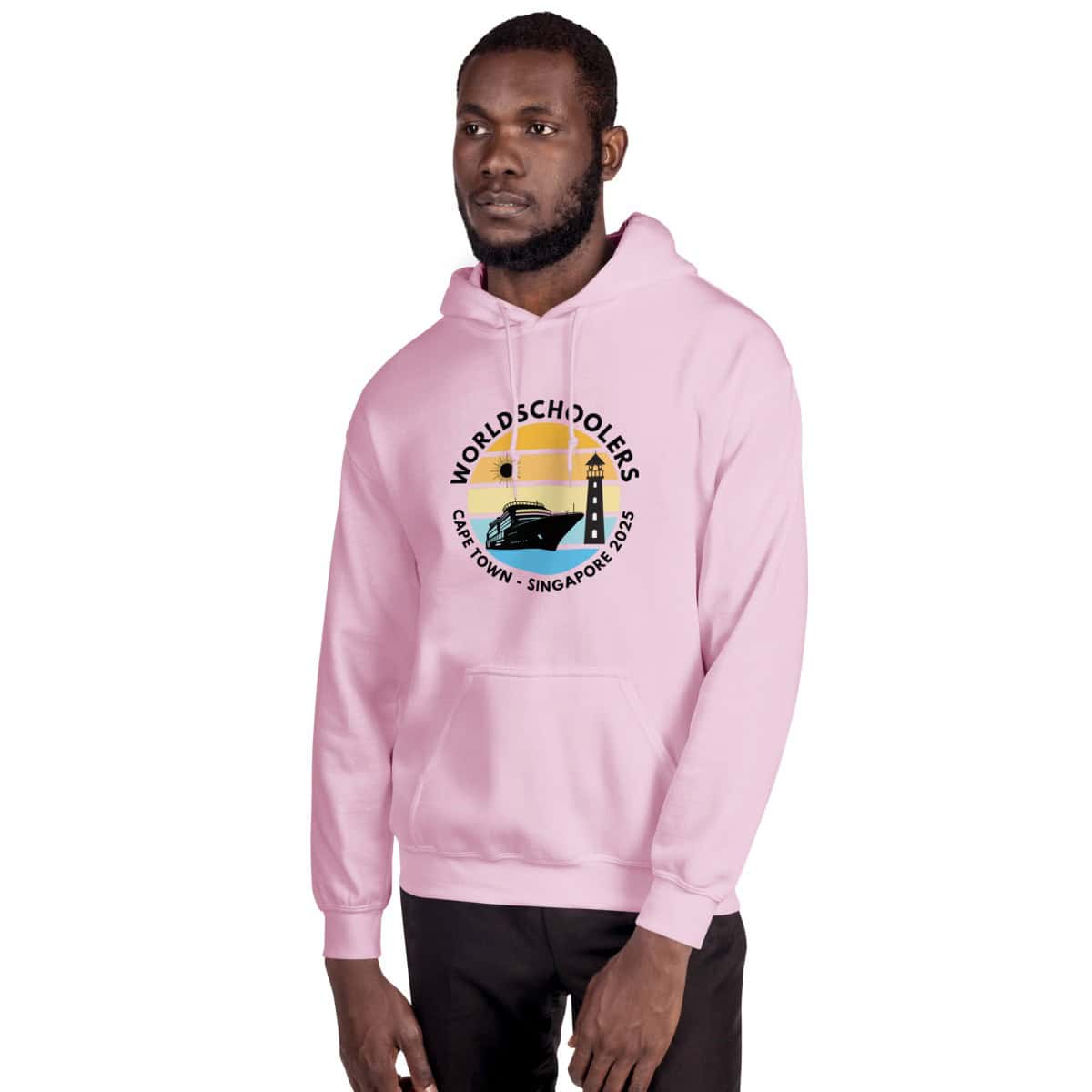 Unisex Hoodie | Black Font | Cape Town - Singapore 2025