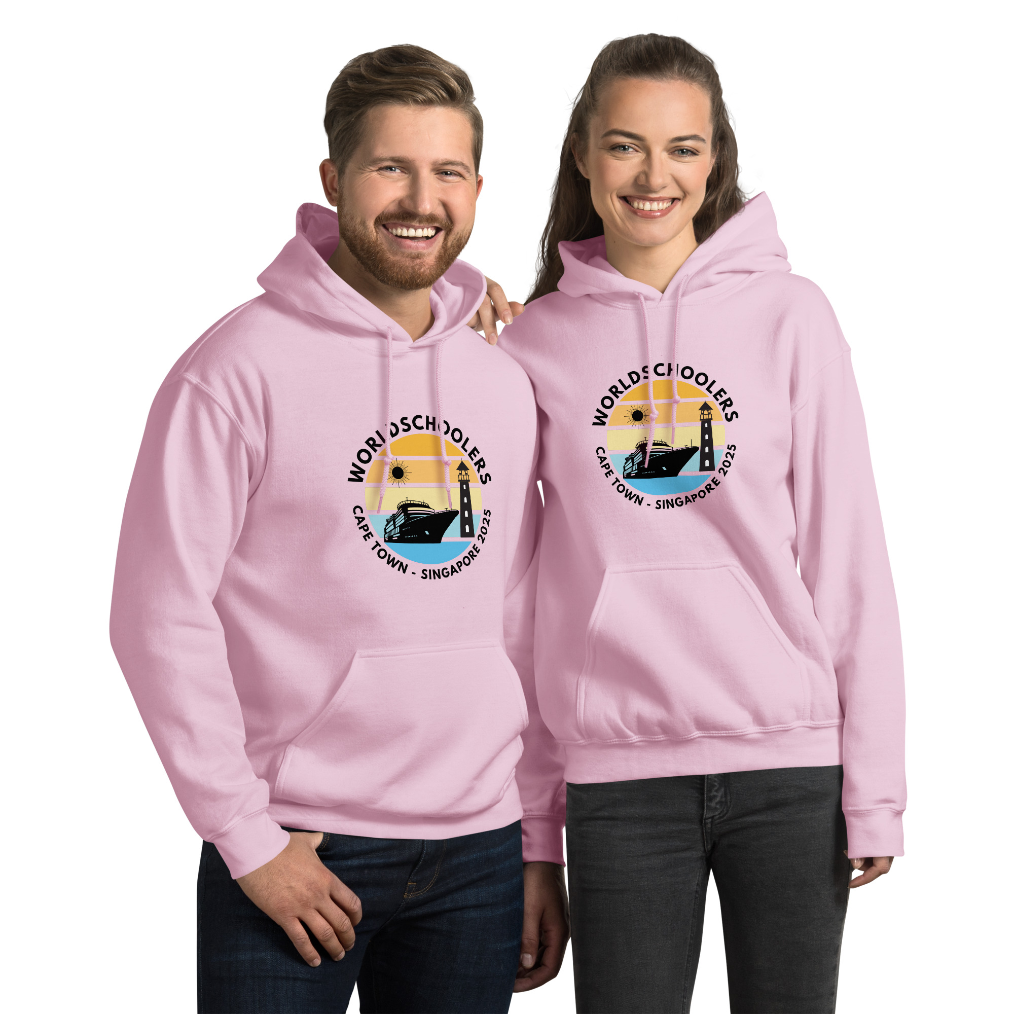 Unisex Hoodie | Black Font | Cape Town - Singapore 2025