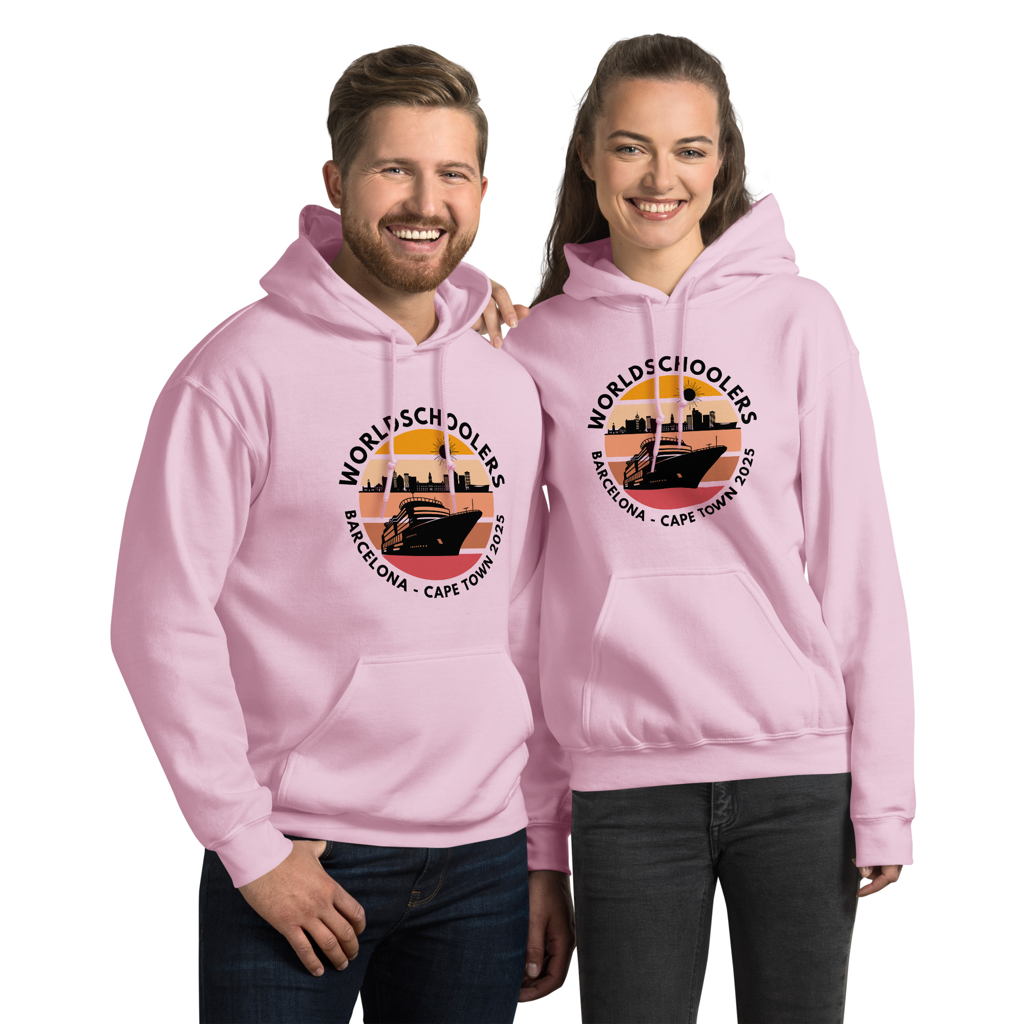 Unisex Hoodie | Black Font | Barcelona - Cape Town 2025