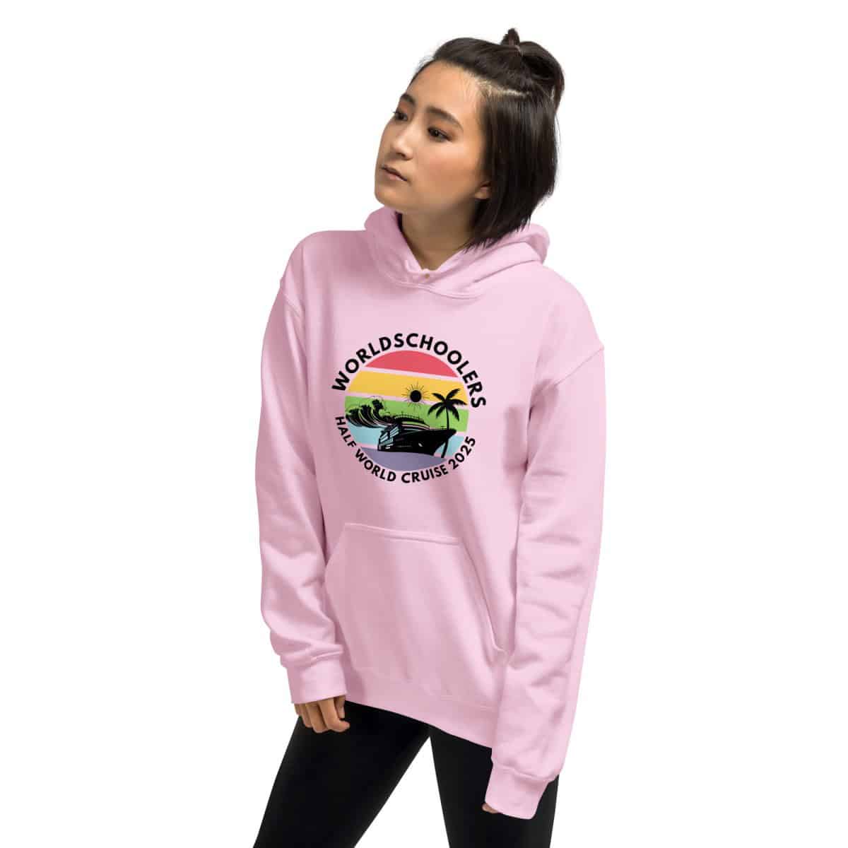 Unisex Hoodie | Black Font | Half World Cruise 2025