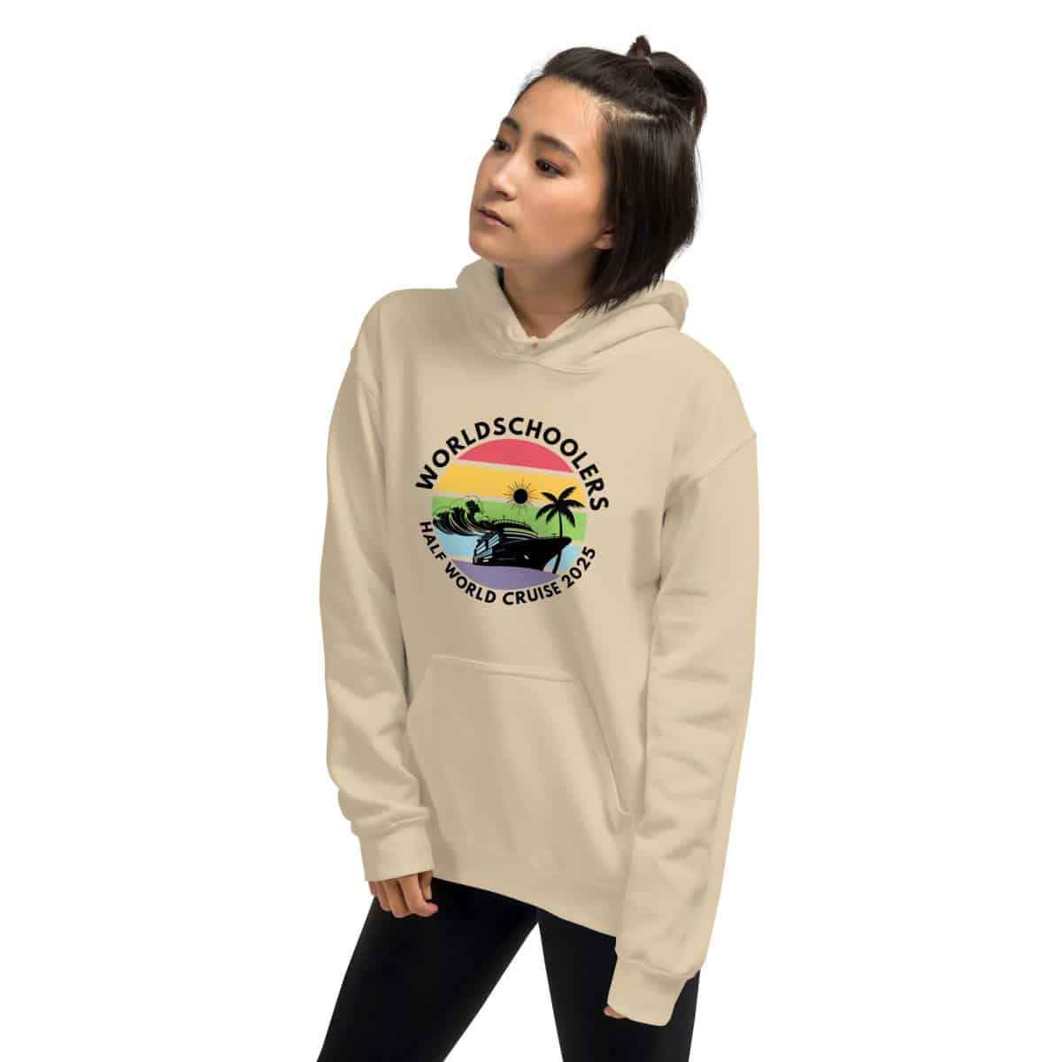 Unisex Hoodie | Black Font | Half World Cruise 2025