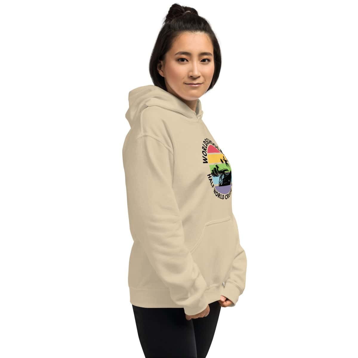 Unisex Hoodie | Black Font | Half World Cruise 2025