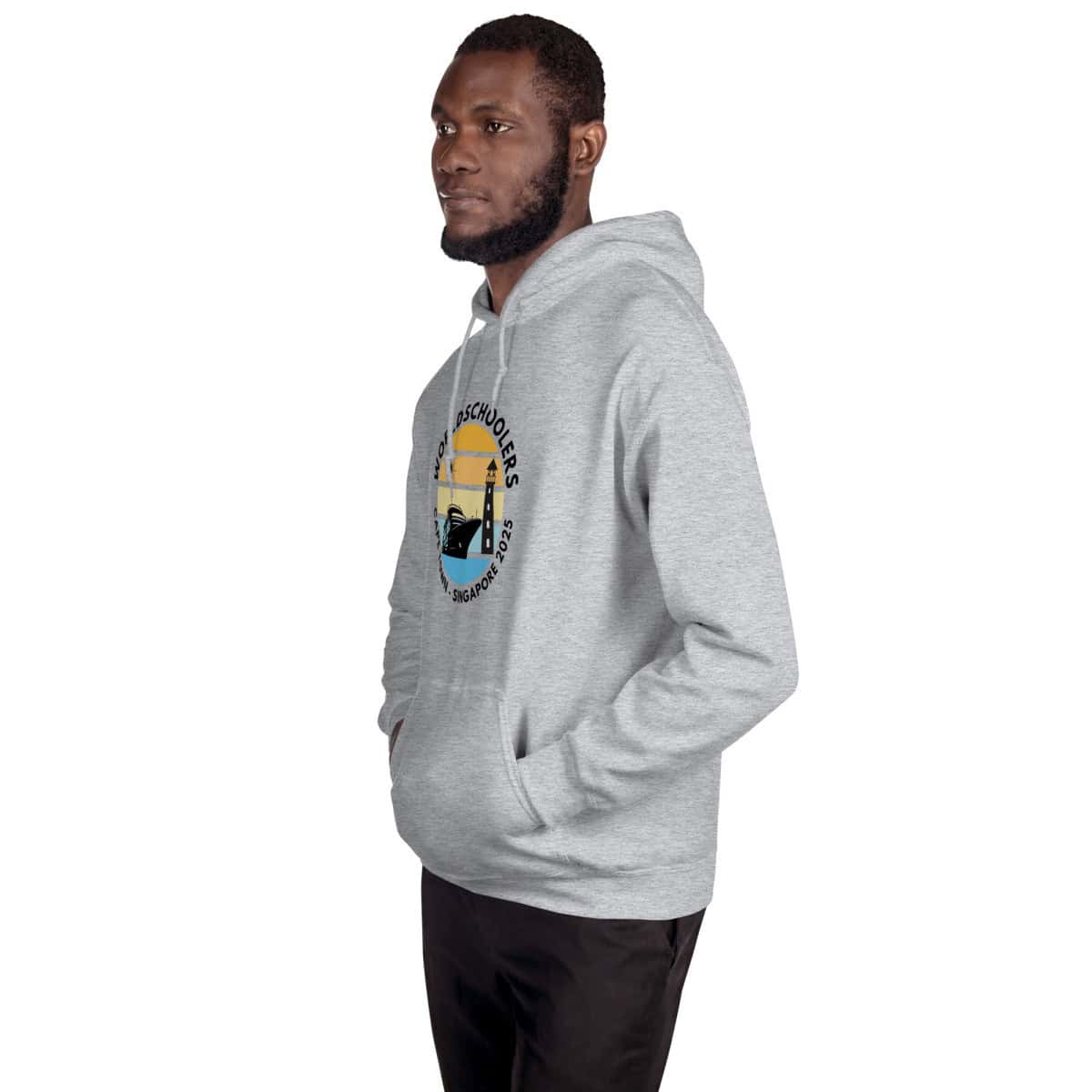 Unisex Hoodie | Black Font | Cape Town - Singapore 2025