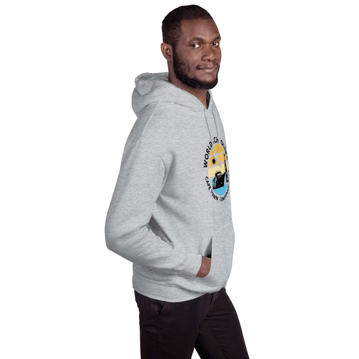 Unisex Hoodie | Black Font | Cape Town - Singapore 2025