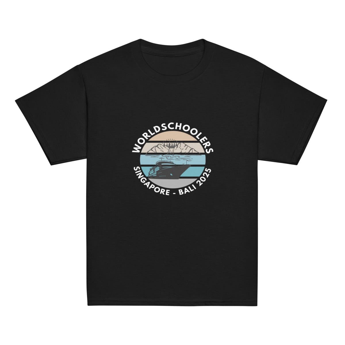 Youth Classic Tee | White Font | Singapore - Bali 2025