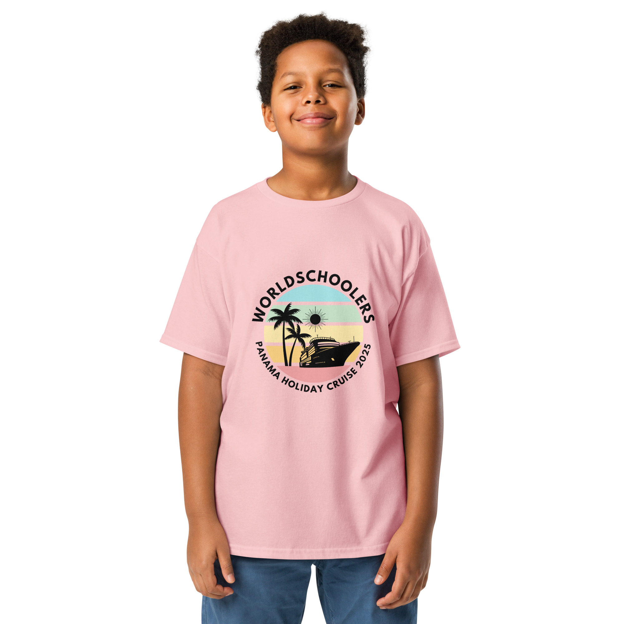 Youth Classic Tee | Black Font | Panama Holiday Cruise 2025