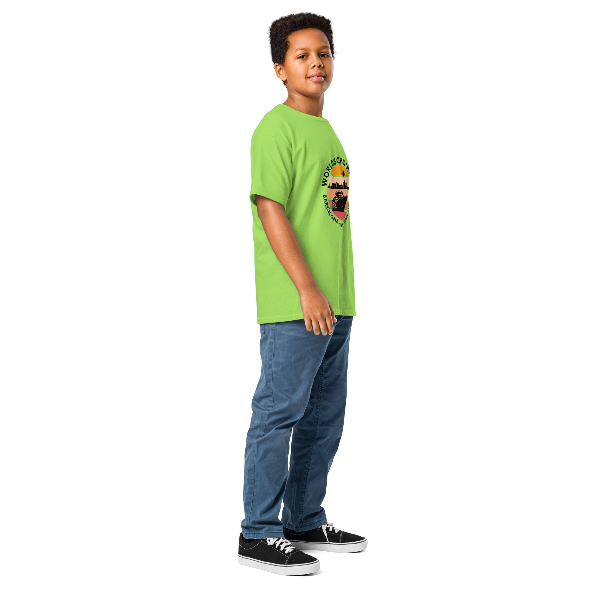 Youth Classic Tee | Black Font | Barcelona - Cape Town 2025