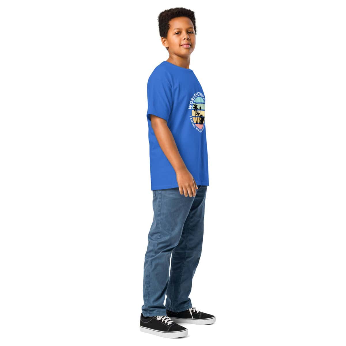 Youth Classic Tee | White Font | Panama Holiday Cruise 2025