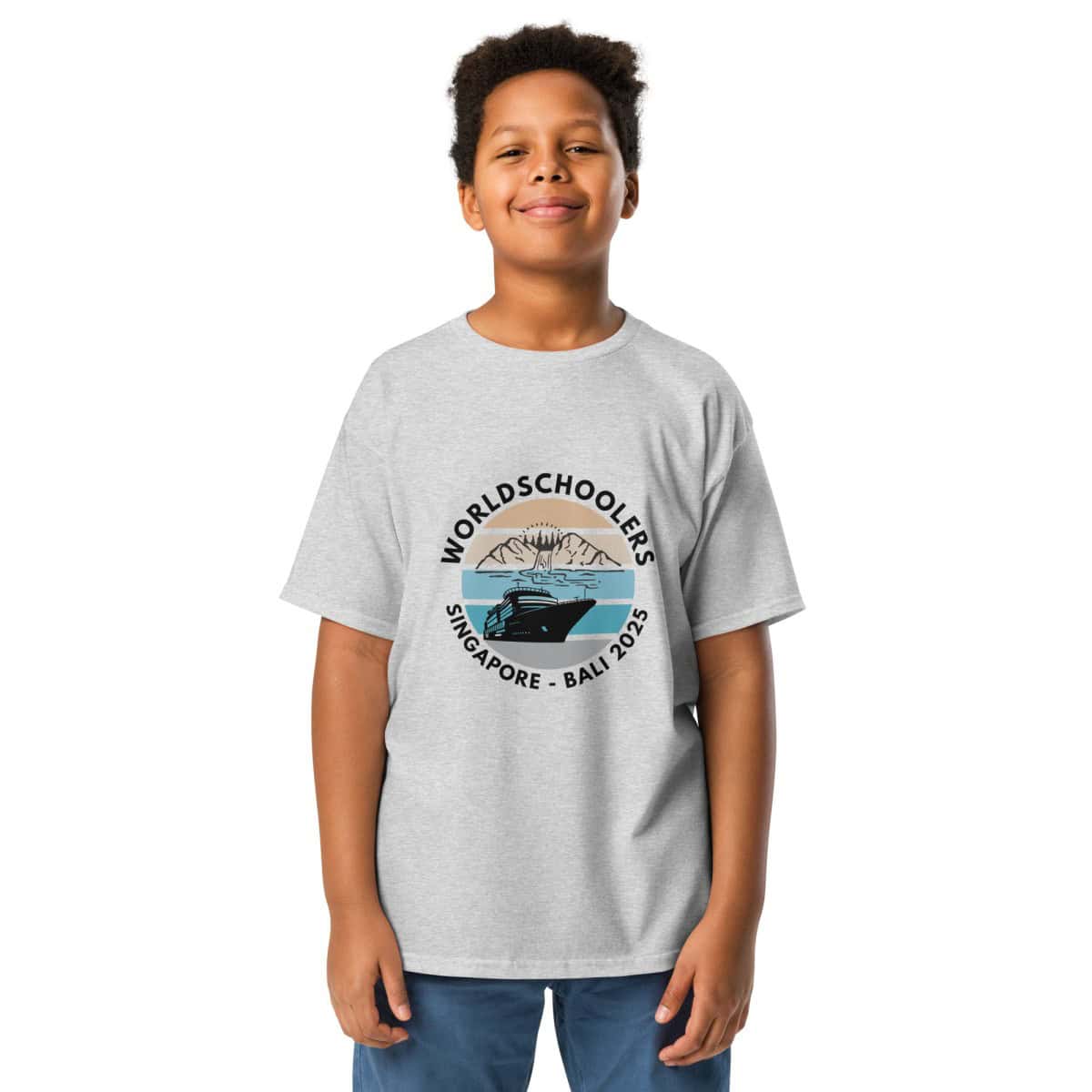 Youth Classic Tee | Black Font | Singapore - Bali 2025