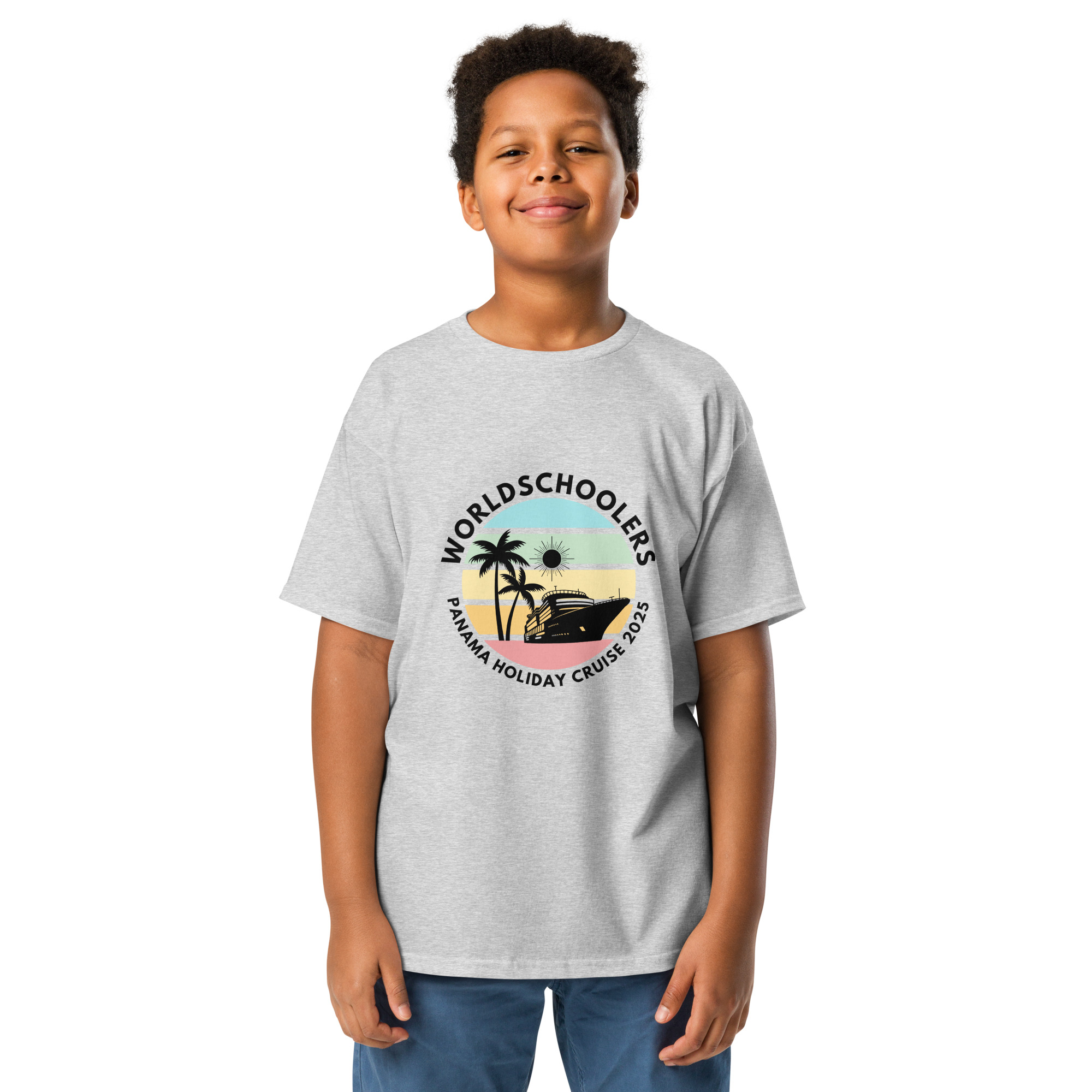 Youth Classic Tee | Black Font | Panama Holiday Cruise 2025