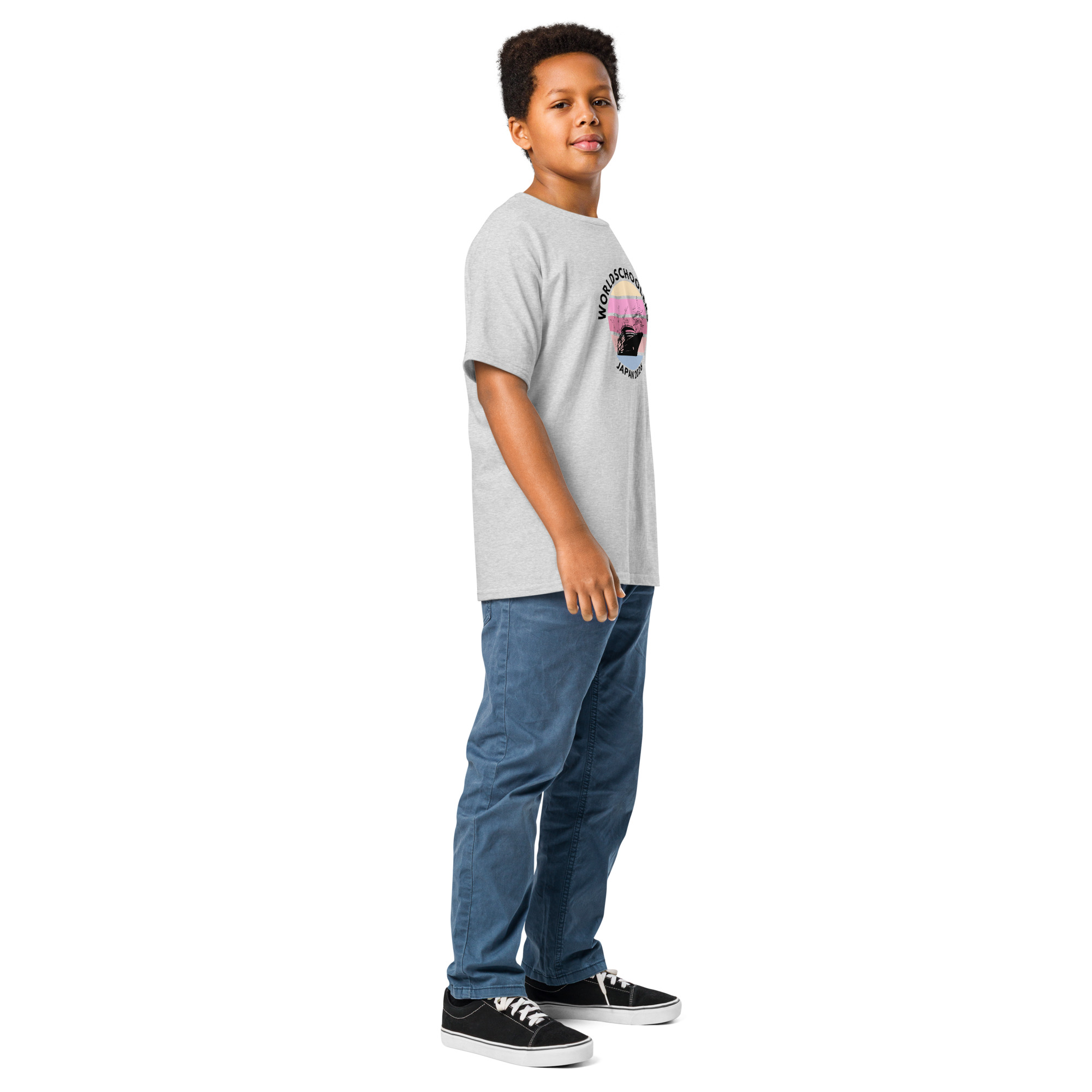 Cute youth graphic tee featuring Japan 2026 design for kids and teens. Perfect for casual wear and fans of Japan or sports events. Comfortable, stylish, and ideal for everyday outfits.