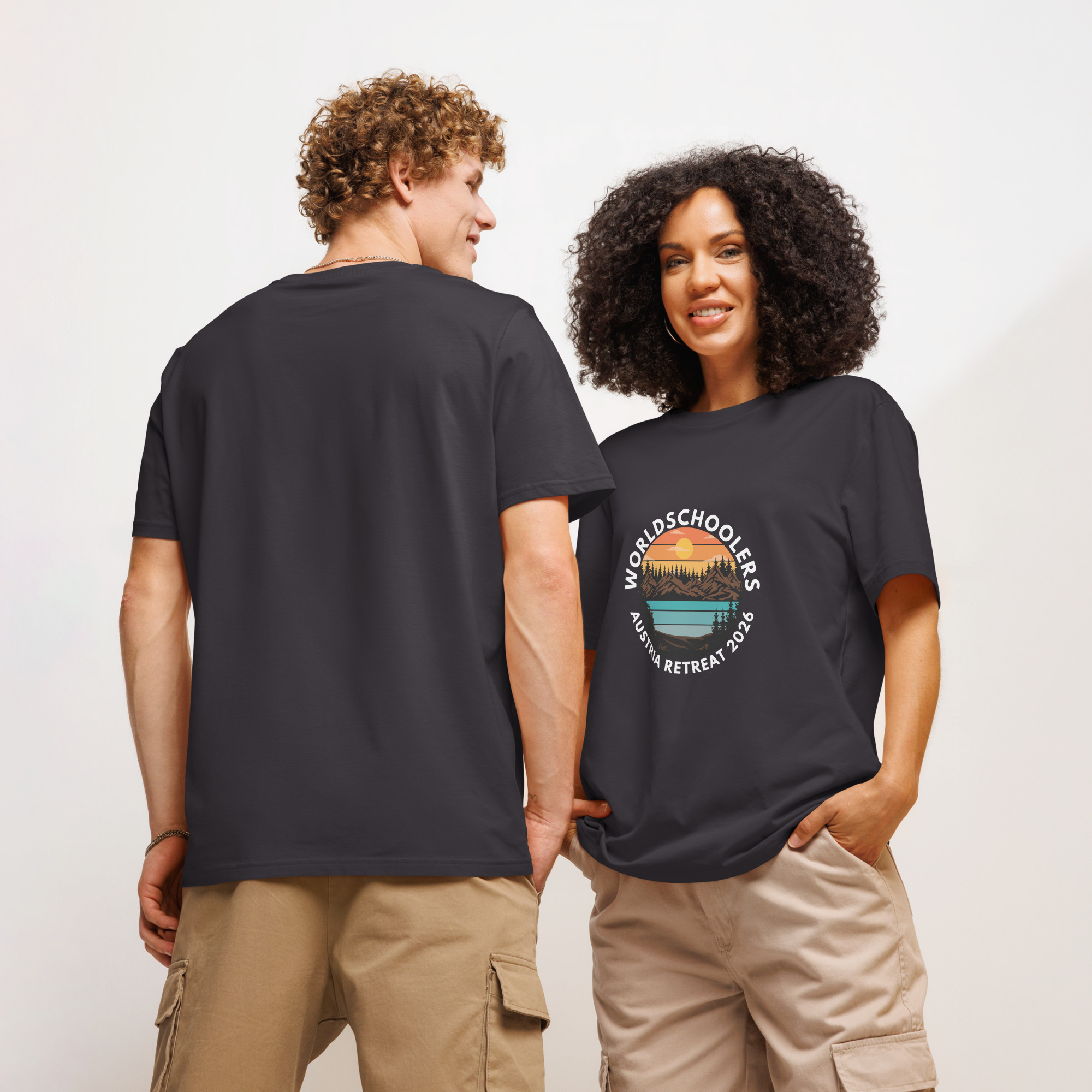 Austria 2026 | Landscape logo | Unisex organic t-shirt