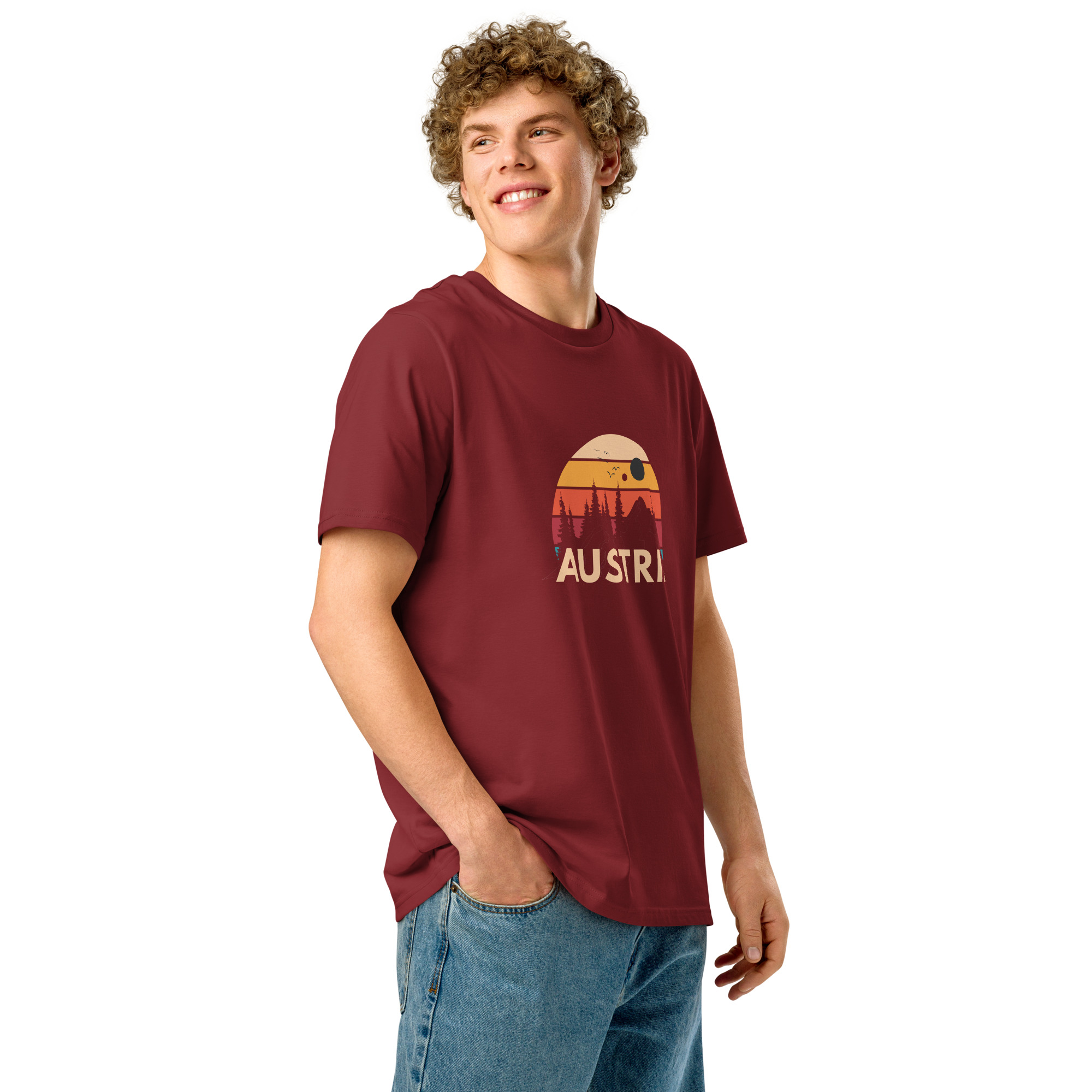 Austria 2026 | Forest and birds logo | Unisex organic t-shirt