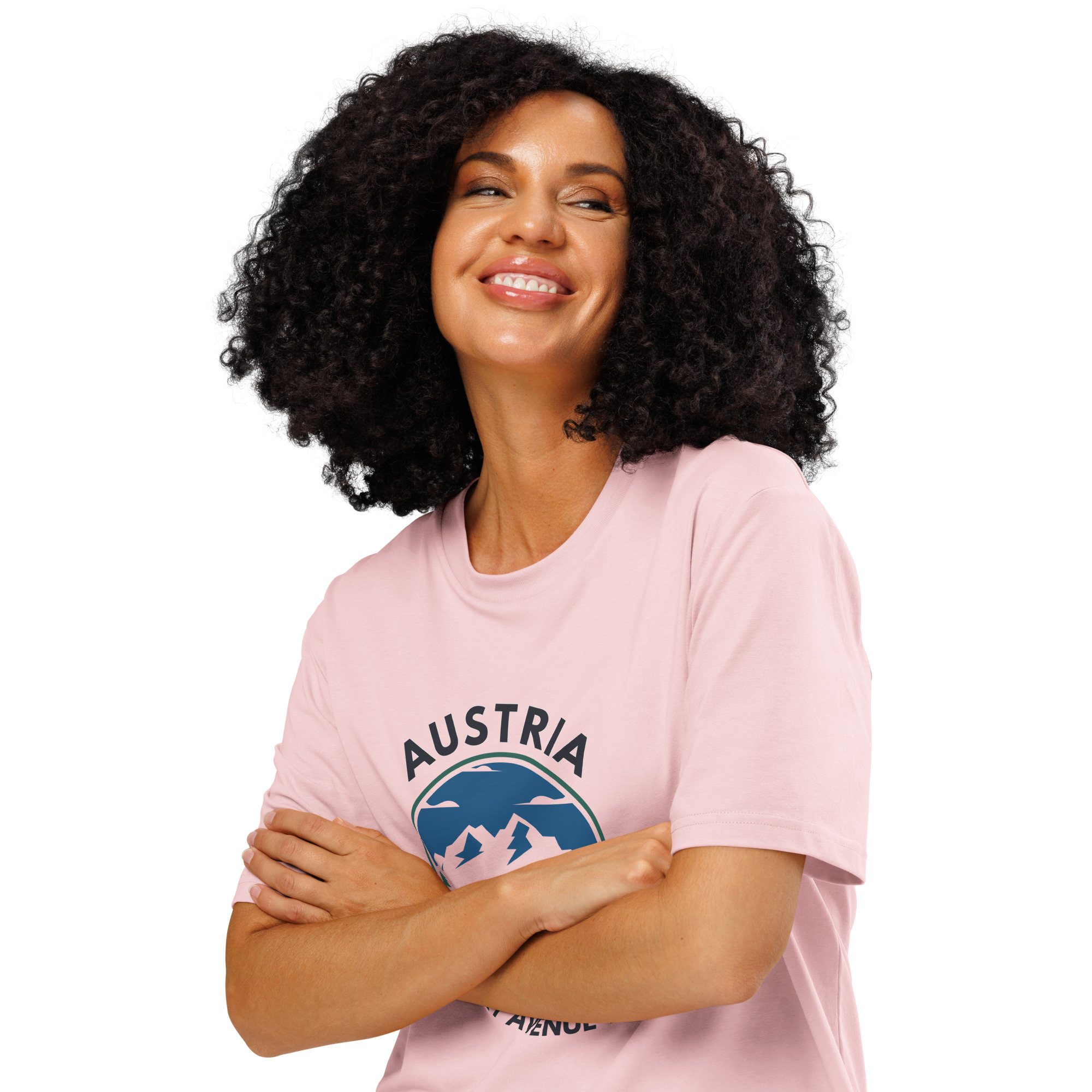 Austria 2026 | Blue mountain logo | Unisex organic t-shirt