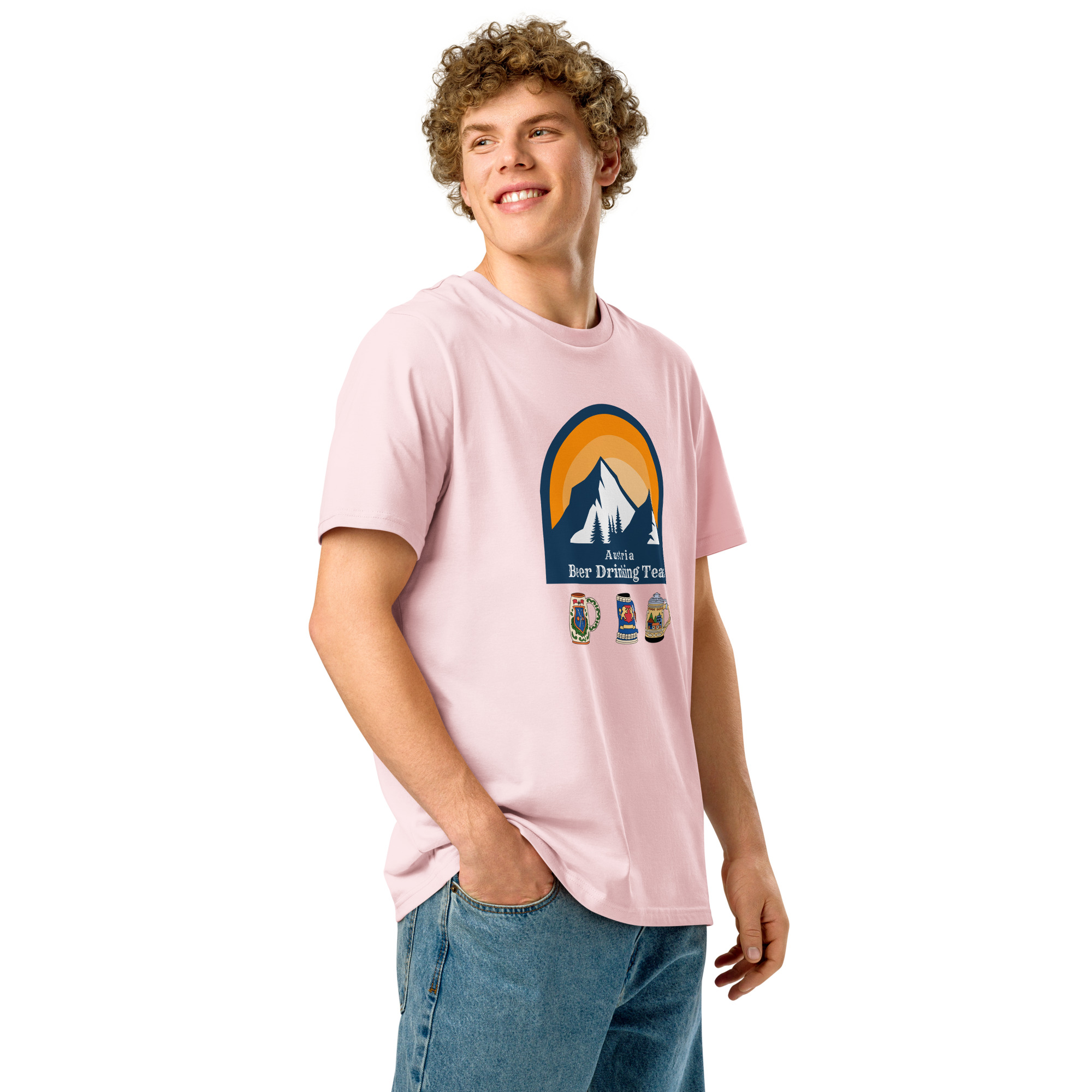 Austria 2026 | Beer drinking team | Unisex organic t-shirt