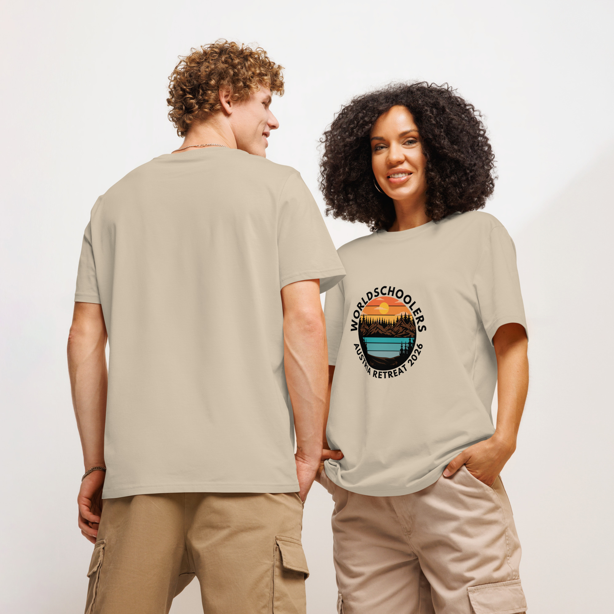 Austria 2026 | Landscape logo | Unisex organic t-shirt