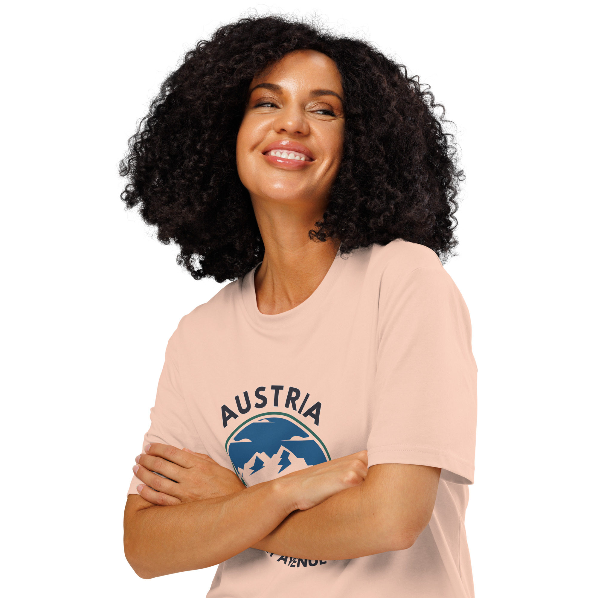 Austria 2026 | Blue mountain logo | Unisex organic t-shirt
