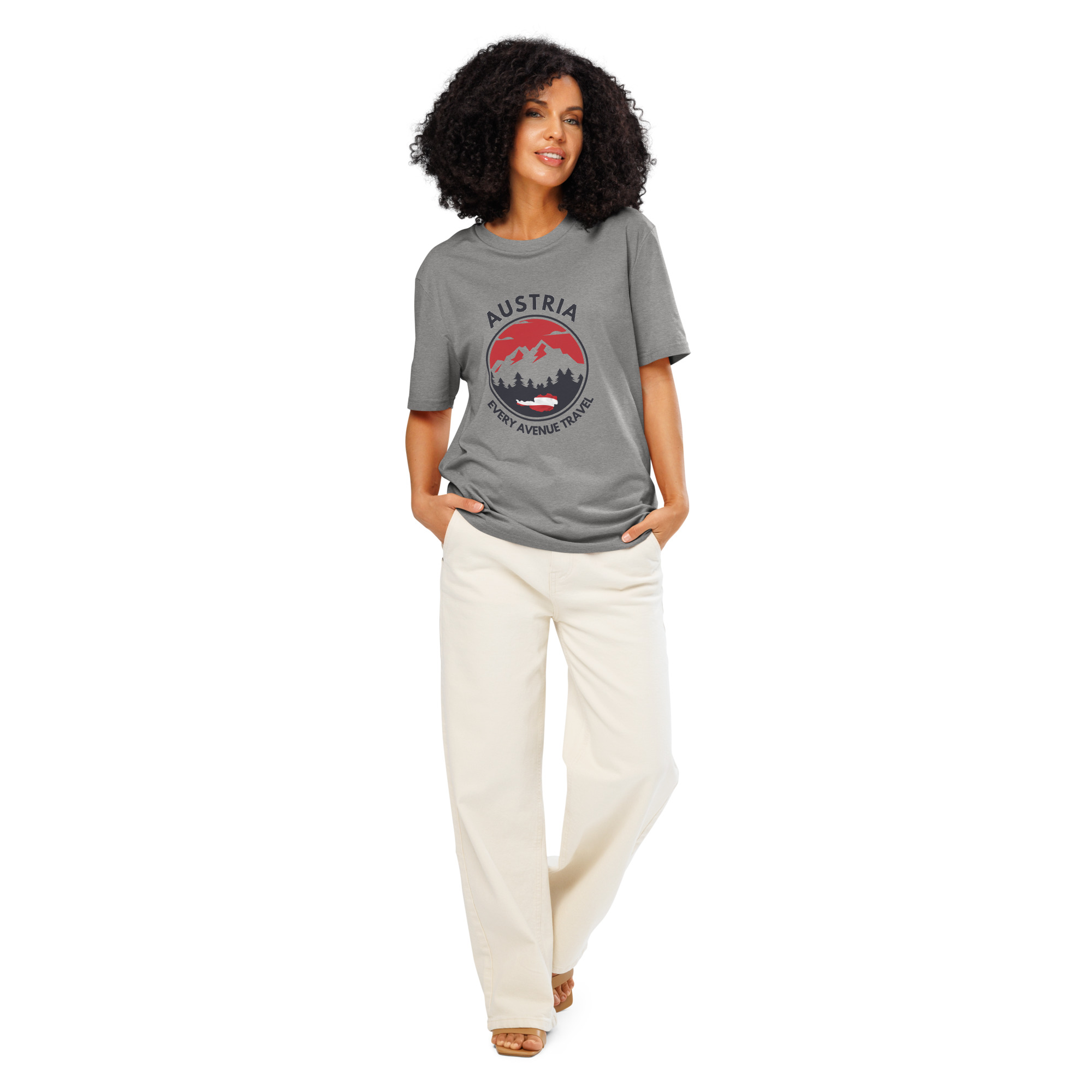 Austria 2026 | Mountain logo | Unisex organic t-shirt