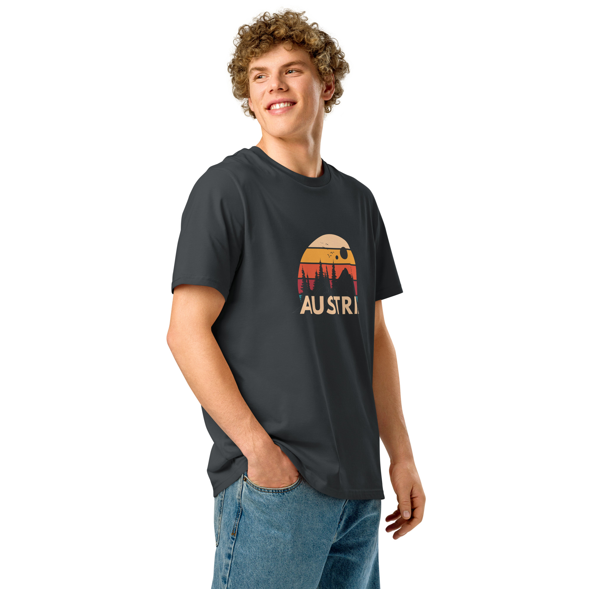 Austria 2026 | Forest and birds logo | Unisex organic t-shirt