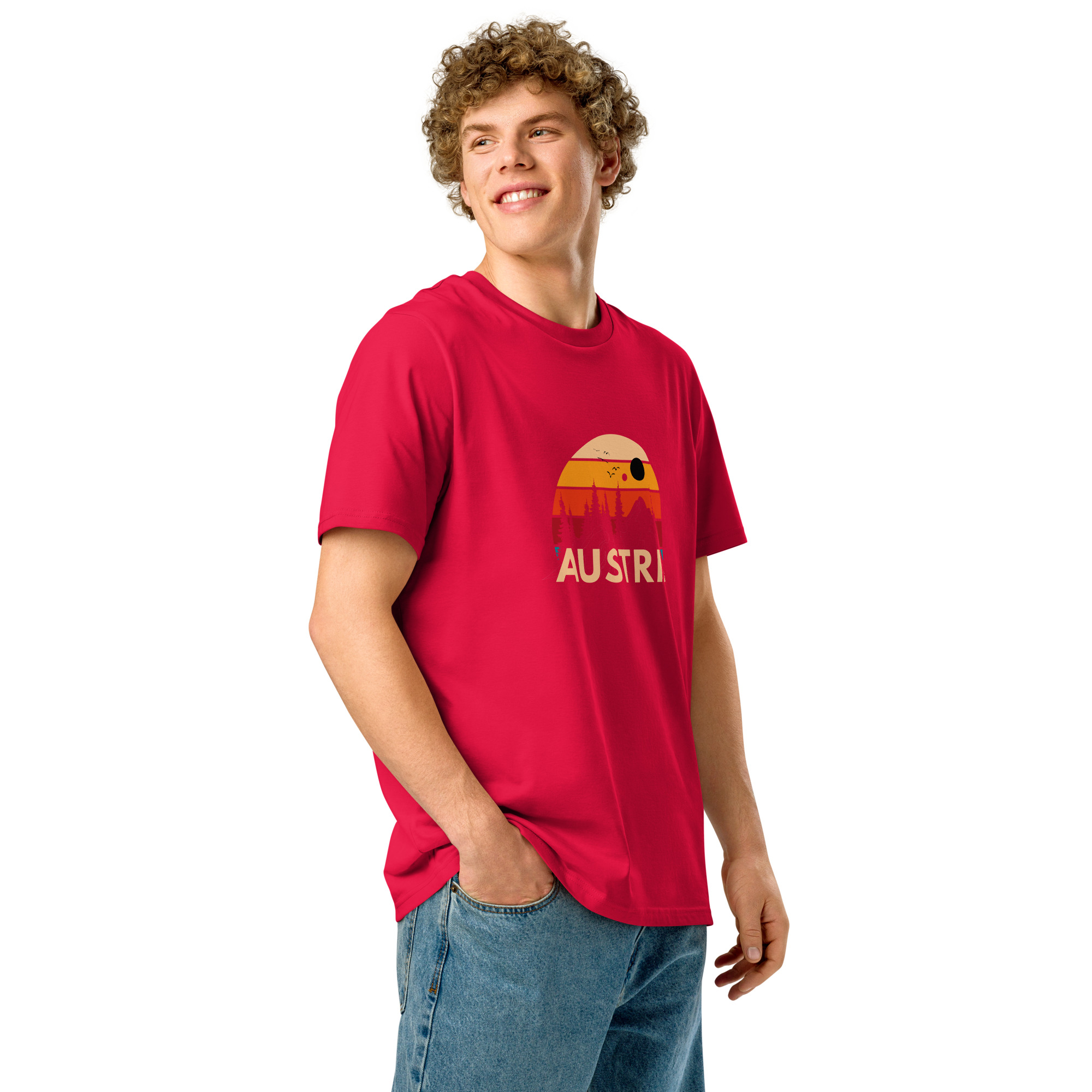 Austria 2026 | Forest and birds logo | Unisex organic t-shirt