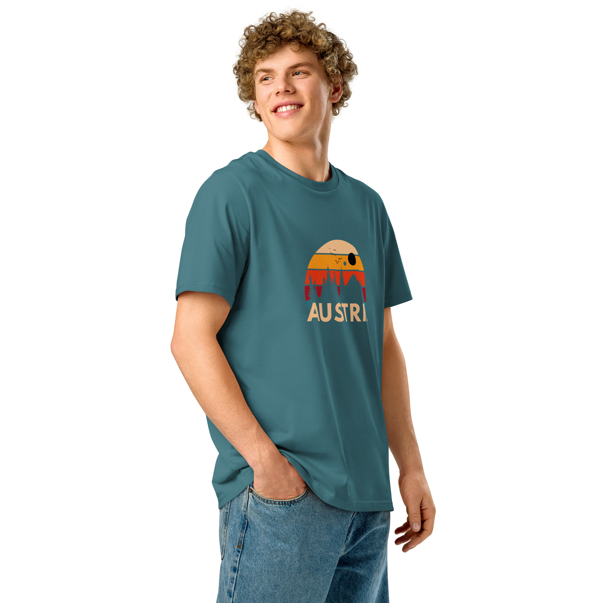 Austria 2026 | Forest and birds logo | Unisex organic t-shirt
