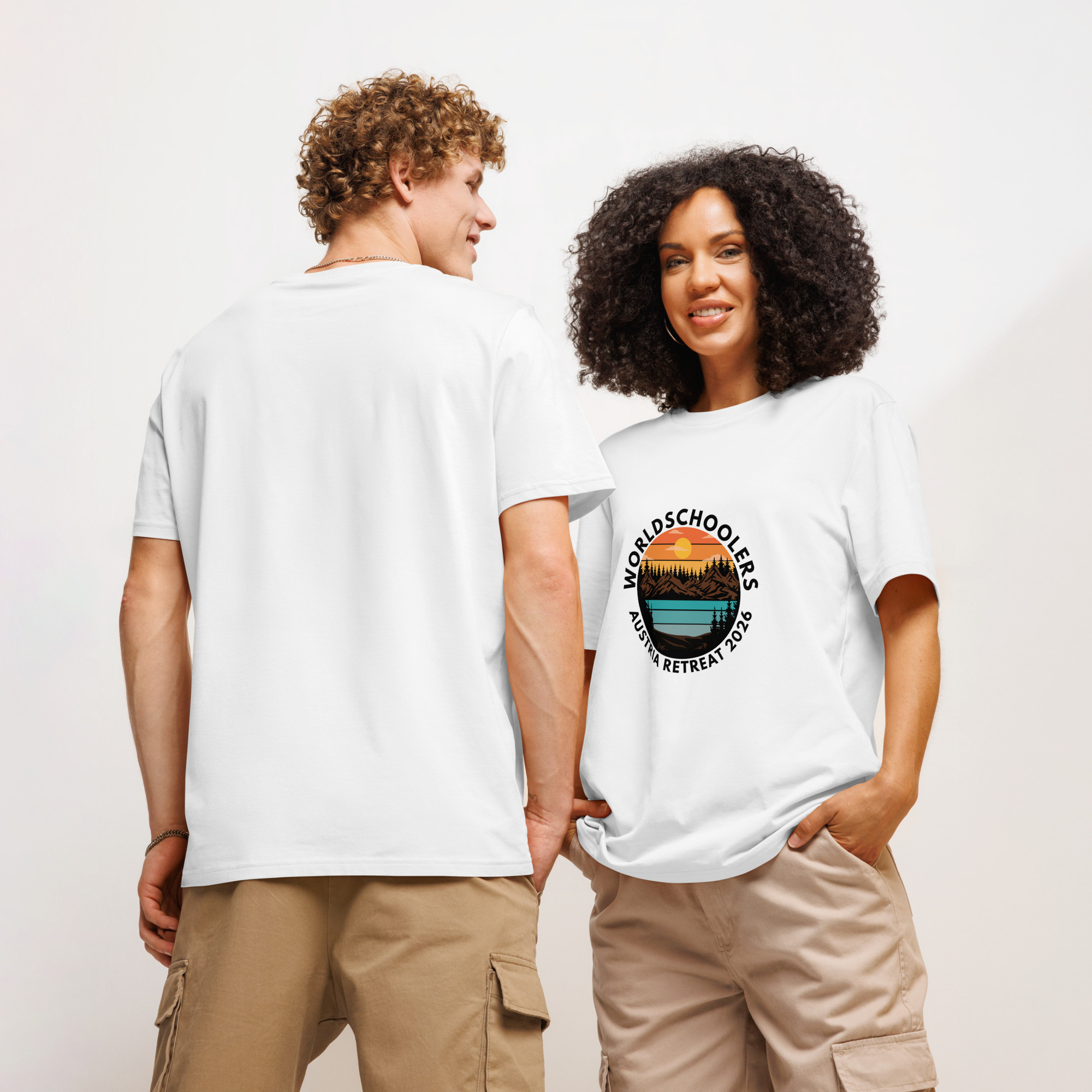 Austria 2026 | Landscape logo | Unisex organic t-shirt