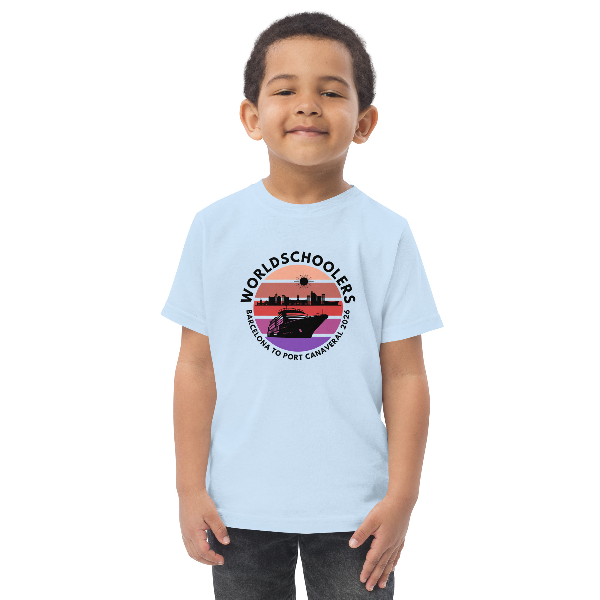 Barcelona to Port Canaveral 2026 | Toddler jersey t-shirt