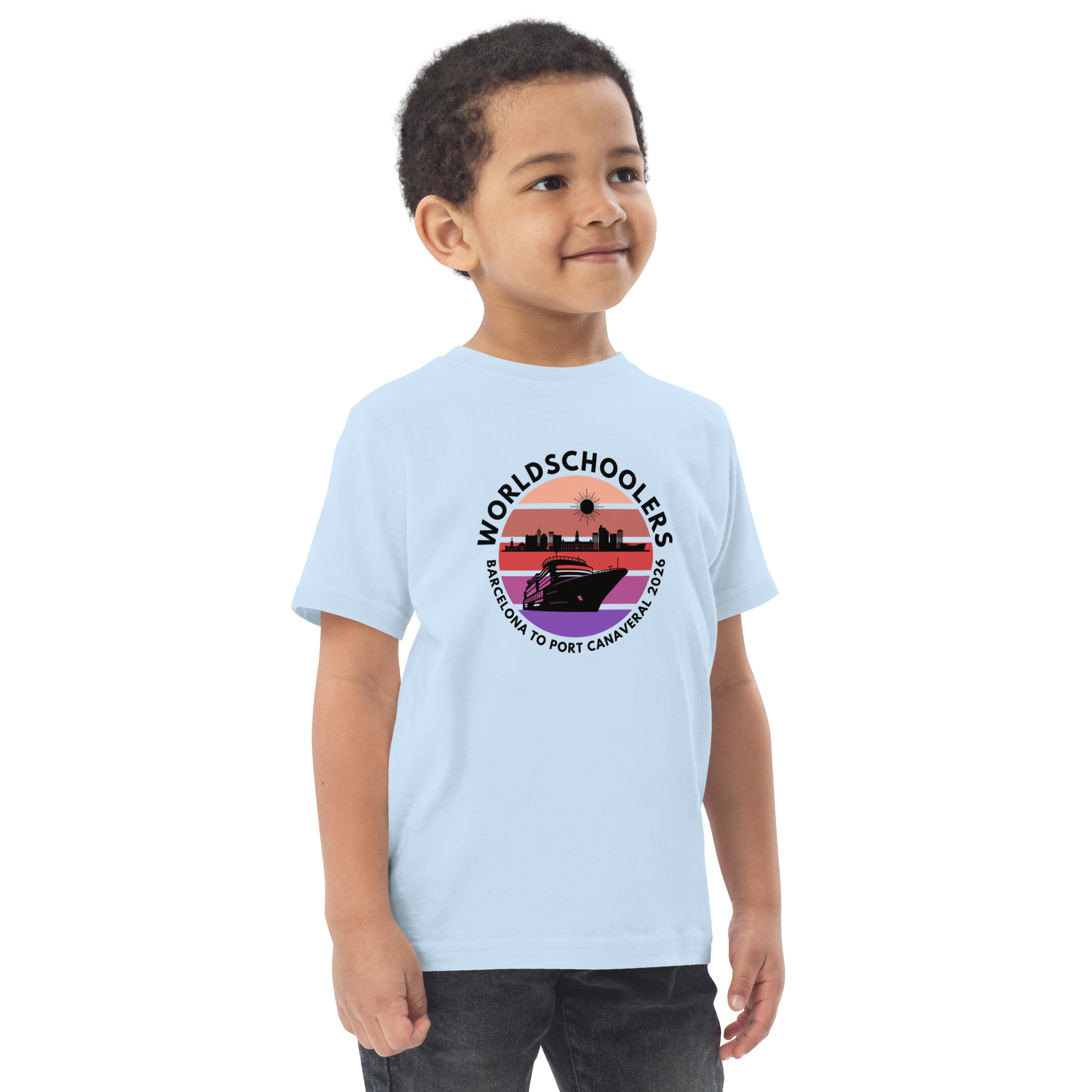 Barcelona to Port Canaveral 2026 | Toddler jersey t-shirt