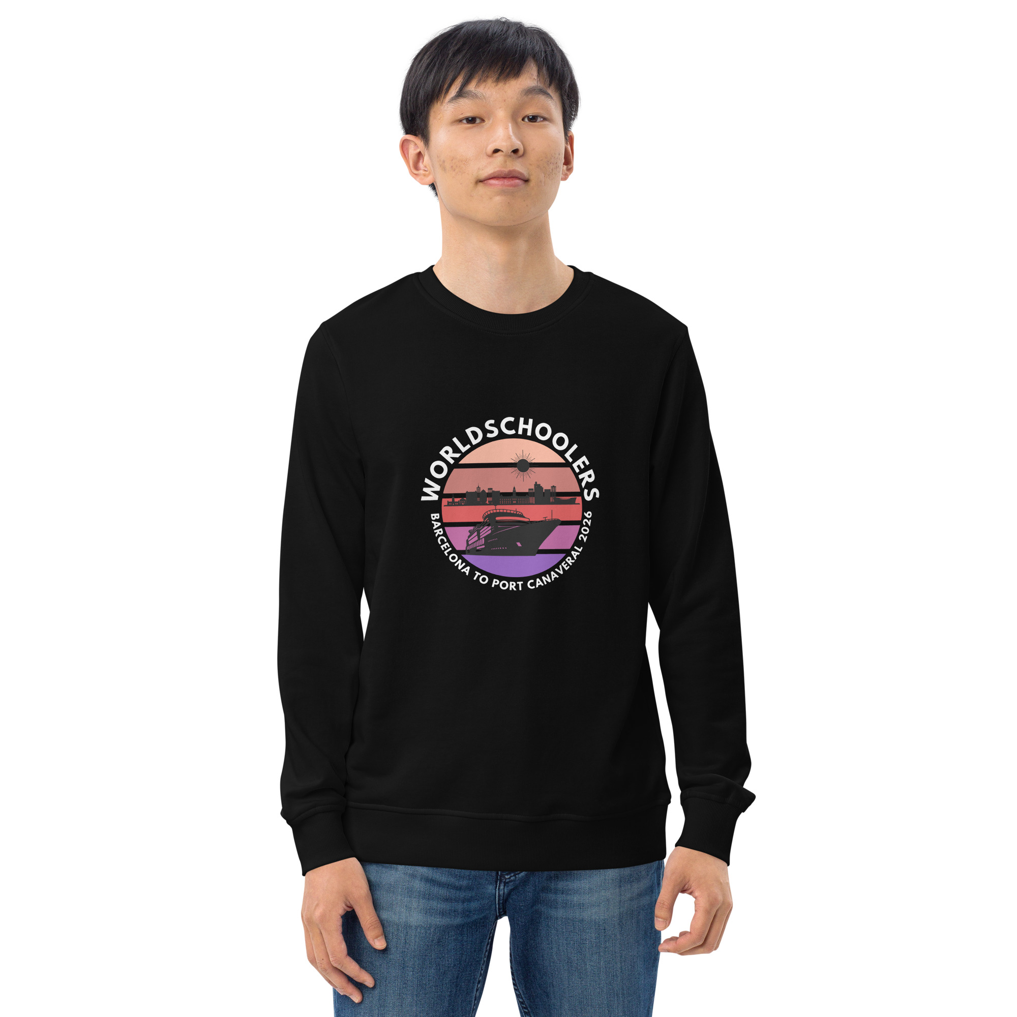 Barcelona to Port Canaveral 2026 | Unisex organic sweatshirt