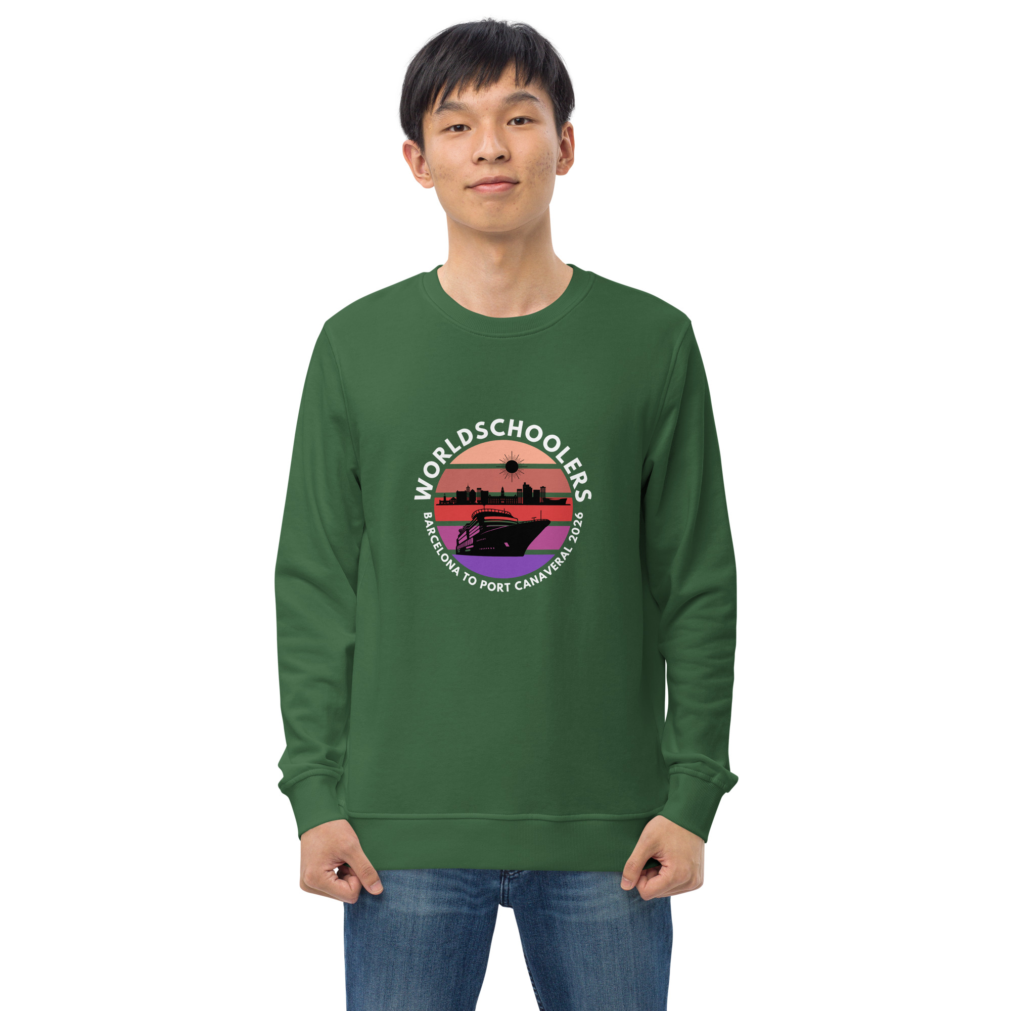 Barcelona to Port Canaveral 2026 | Unisex organic sweatshirt