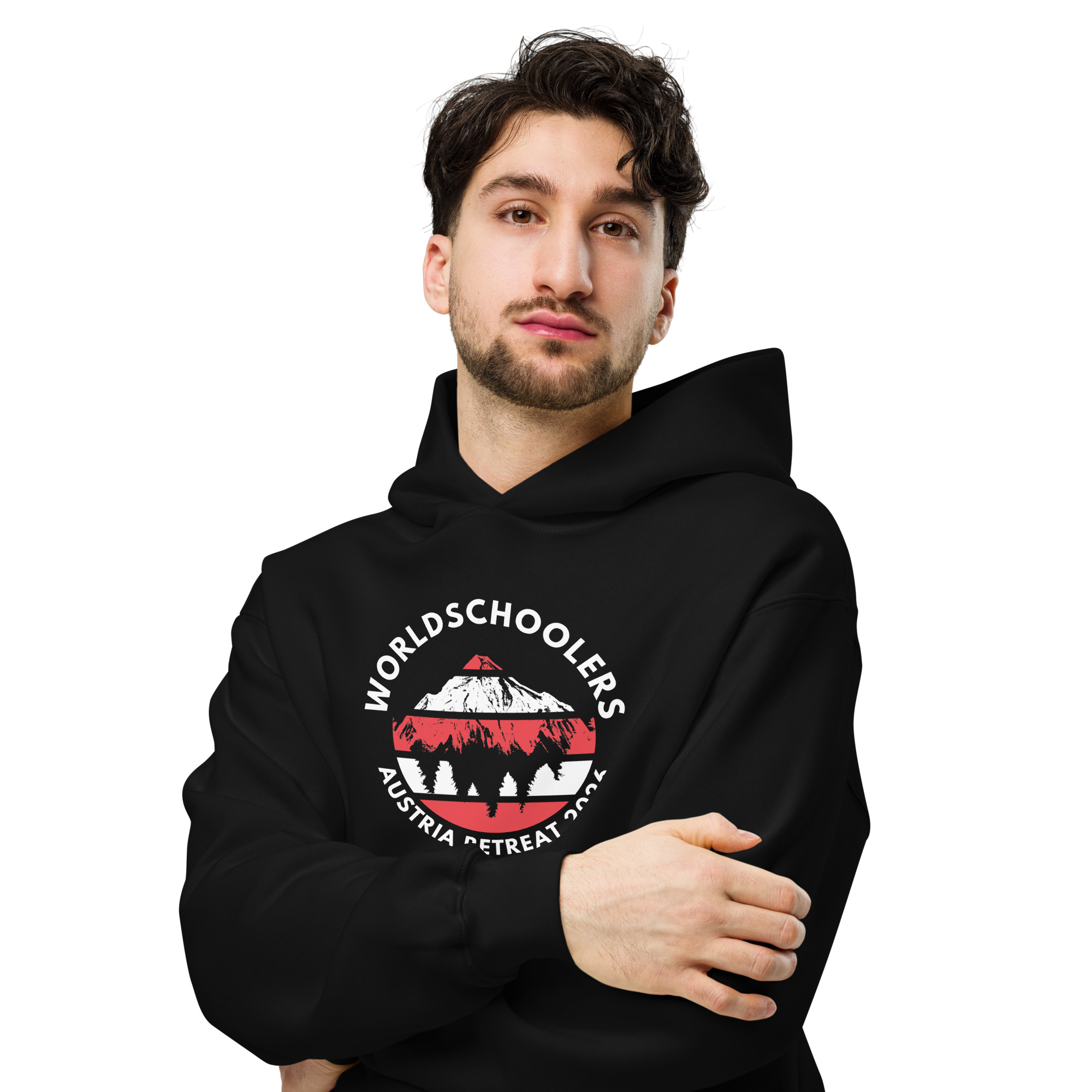 Austria 2026 | Official Red logo | Unisex organic hoodie