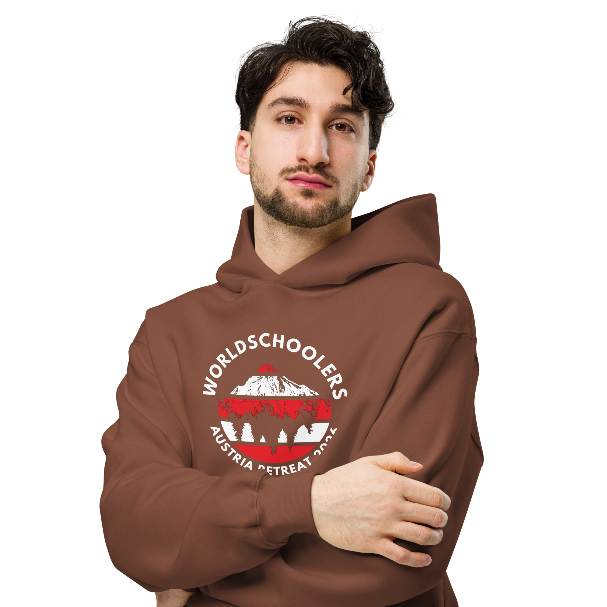 Austria 2026 | Official Red logo | Unisex organic hoodie