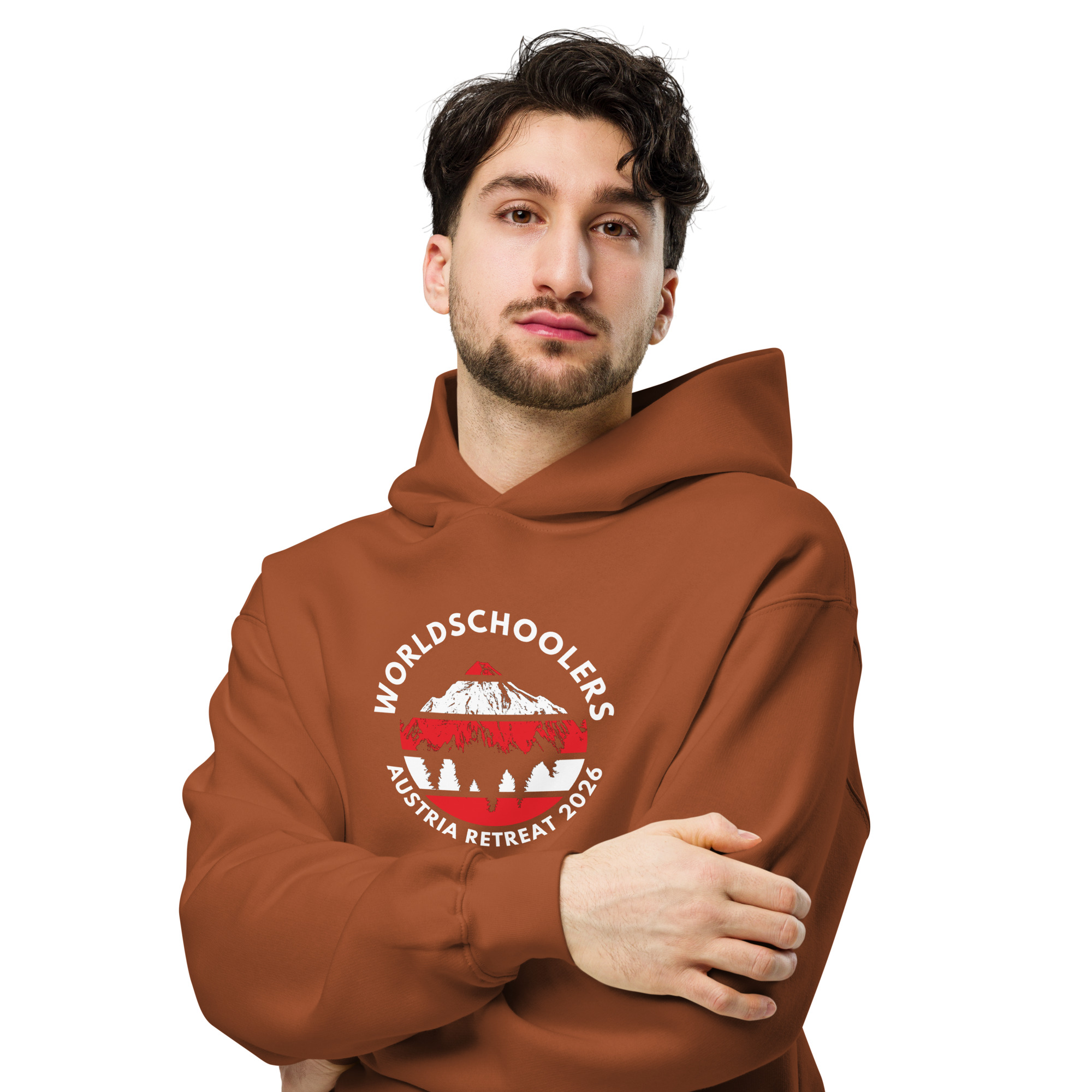 Austria 2026 | Official Red logo | Unisex organic hoodie