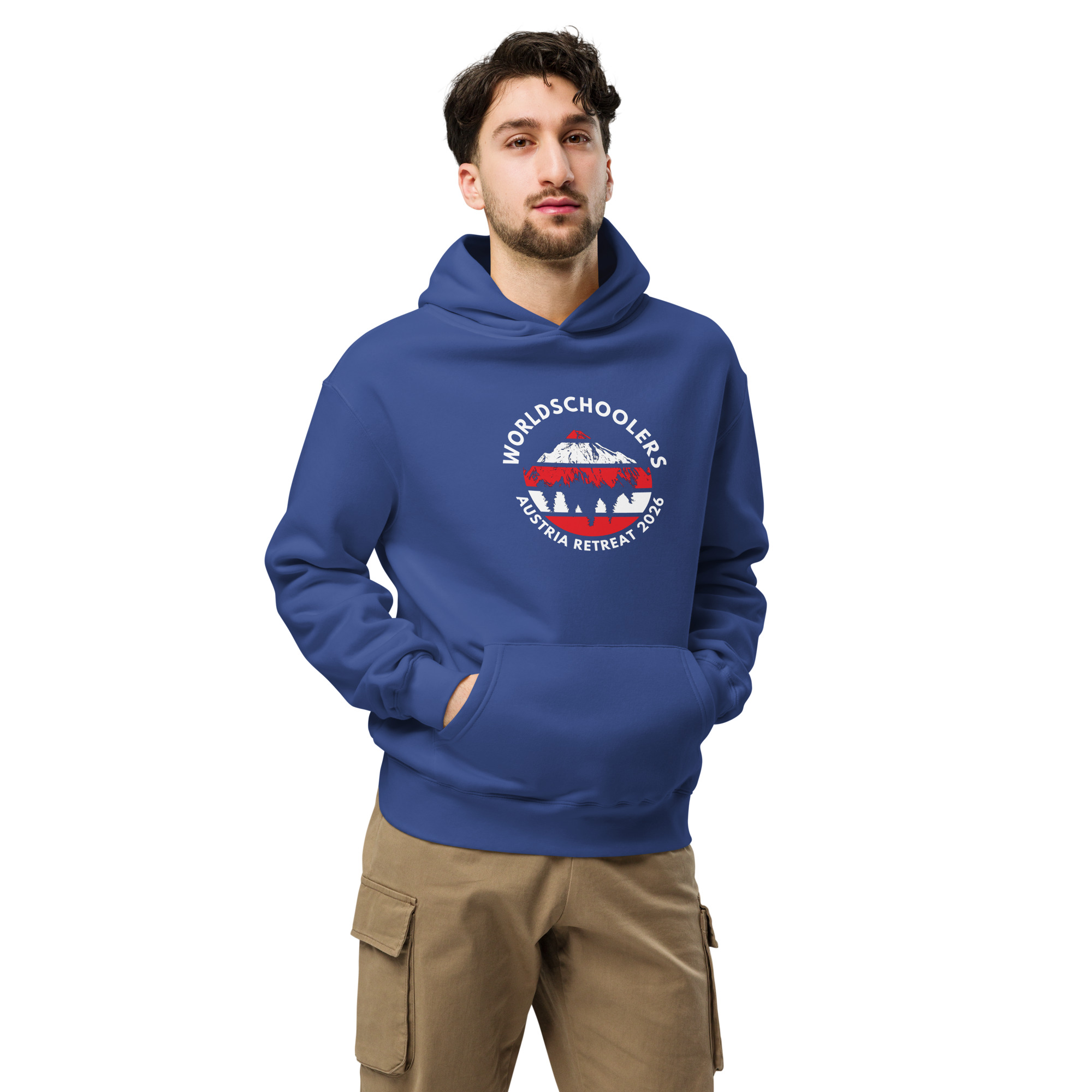 Austria 2026 | Official Red logo | Unisex organic hoodie