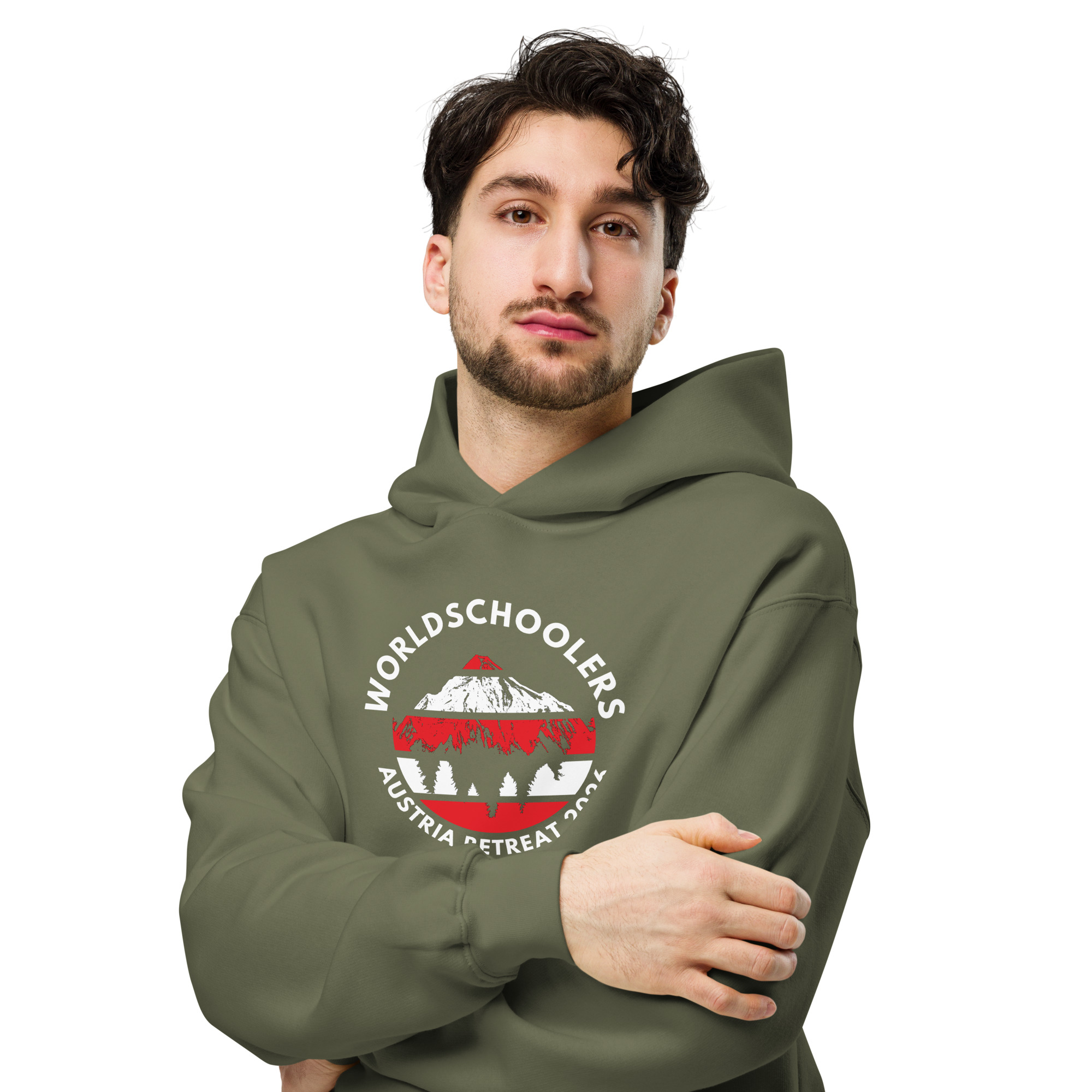 Austria 2026 | Official Red logo | Unisex organic hoodie
