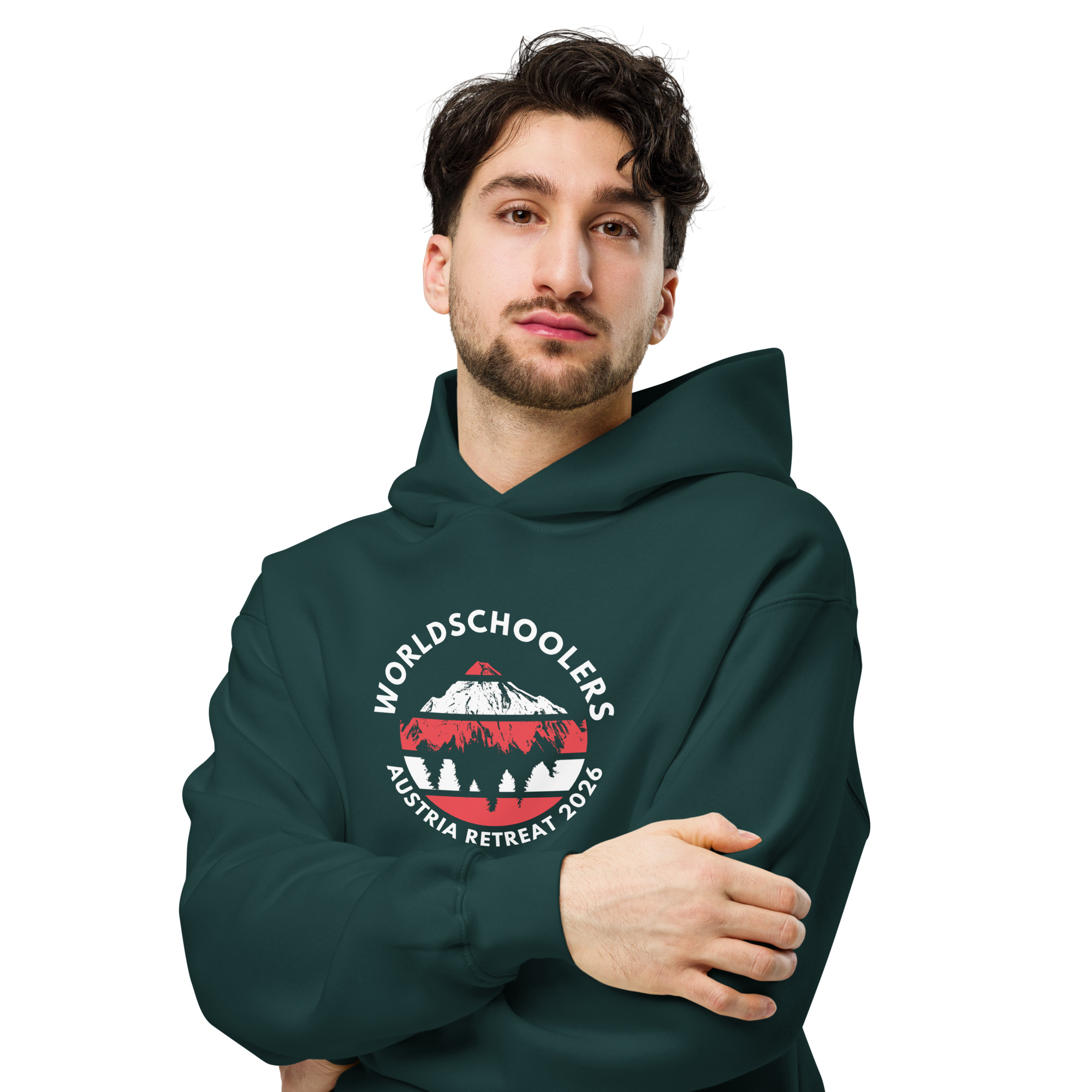Austria 2026 | Official Red logo | Unisex organic hoodie