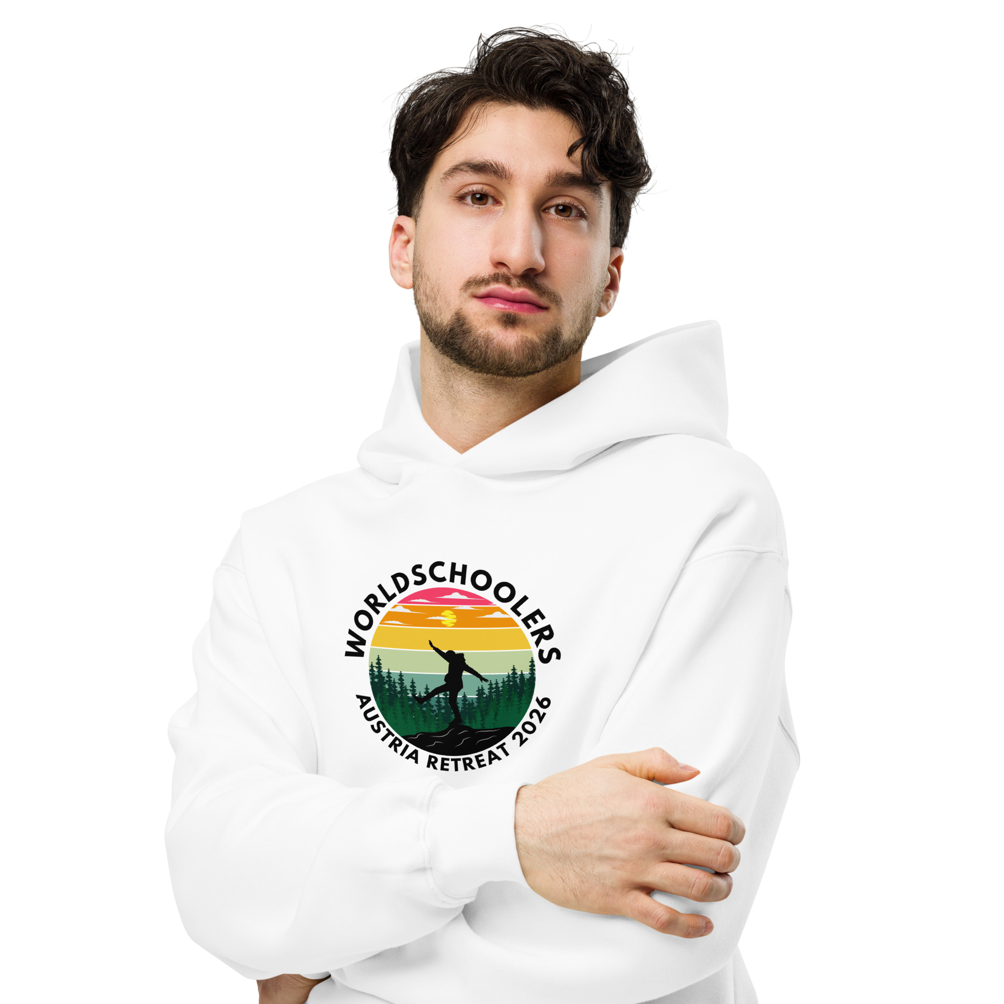Austria 2026 | Official Kicking logo | Unisex organic hoodie