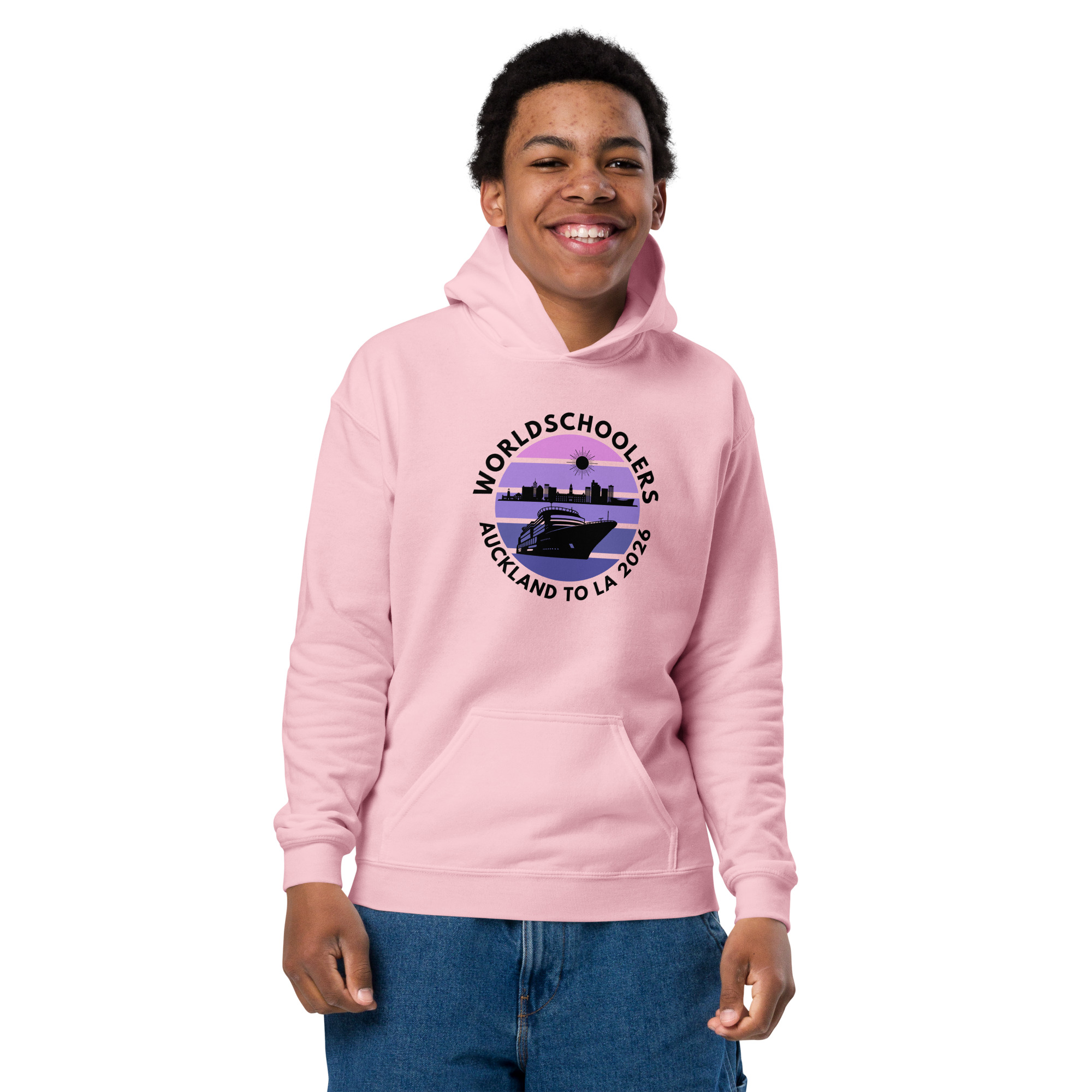 Auckland to LA 2026 | Youth heavy blend hoodie