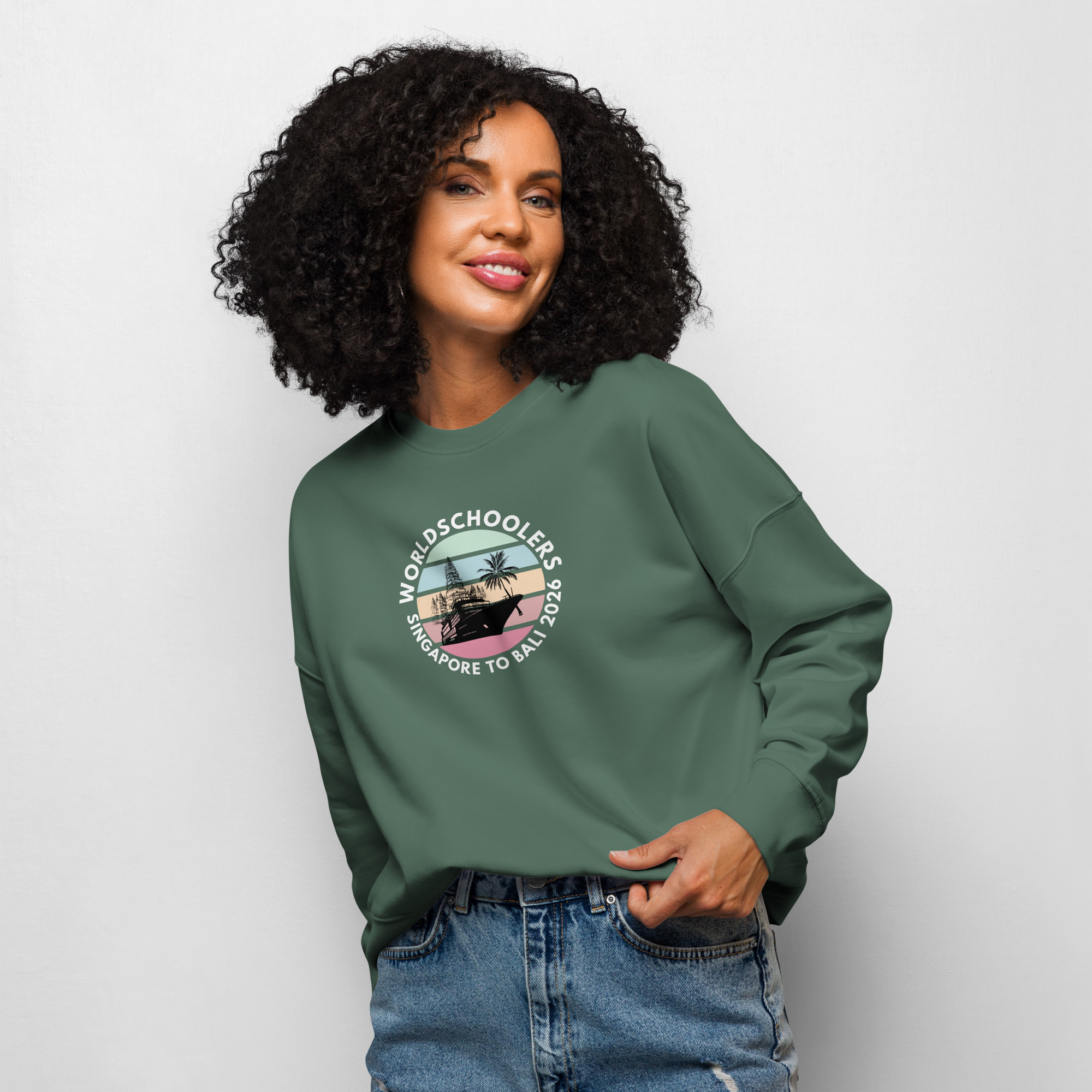 Singapore to Bali 2026 | Women’s organic sweatshirt