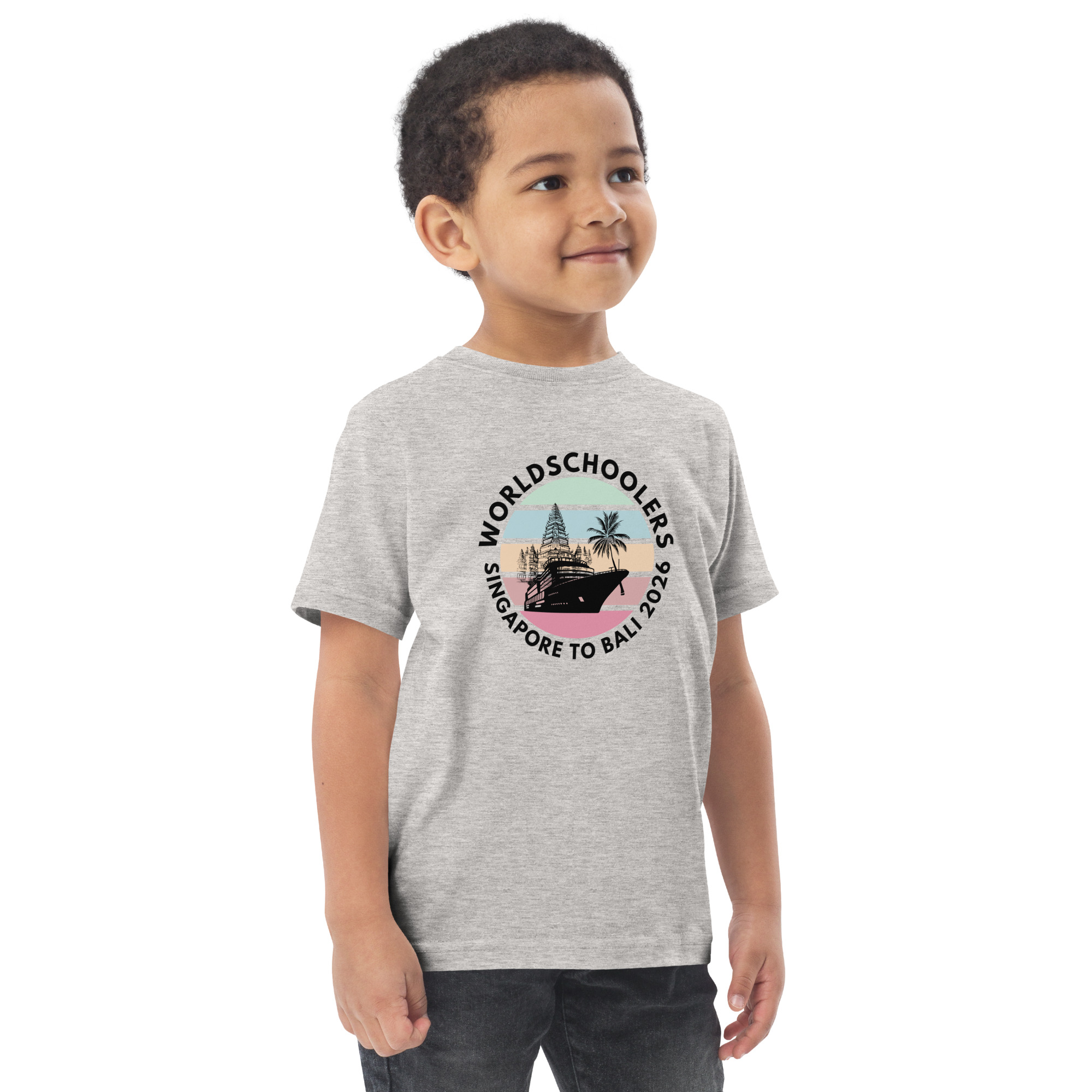 Singapore to Bali 2026 | Toddler jersey t-shirt